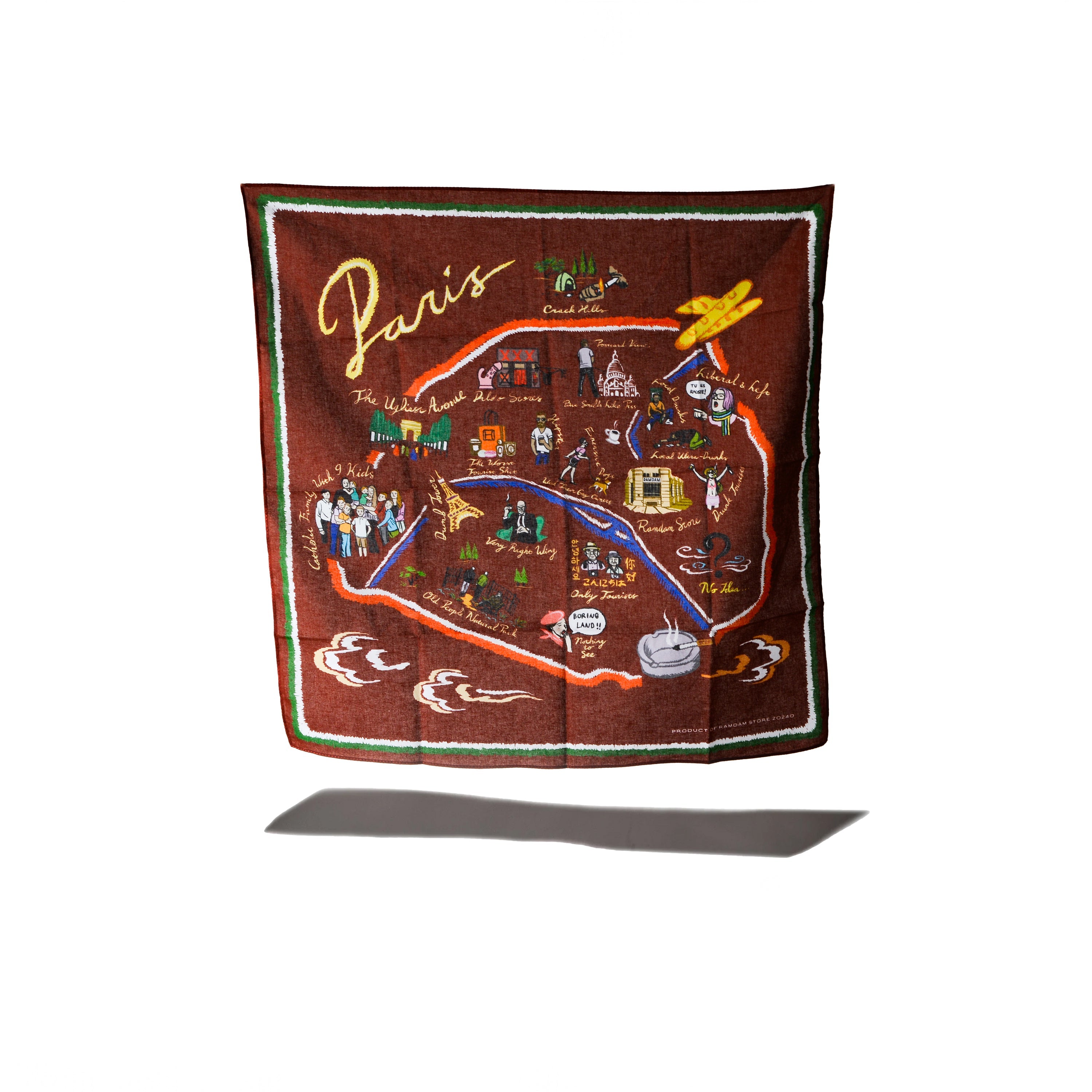 PARISIAN SCARF BANDANA – WORDS, SOUNDS, COLORS & SHAPES JAPAN