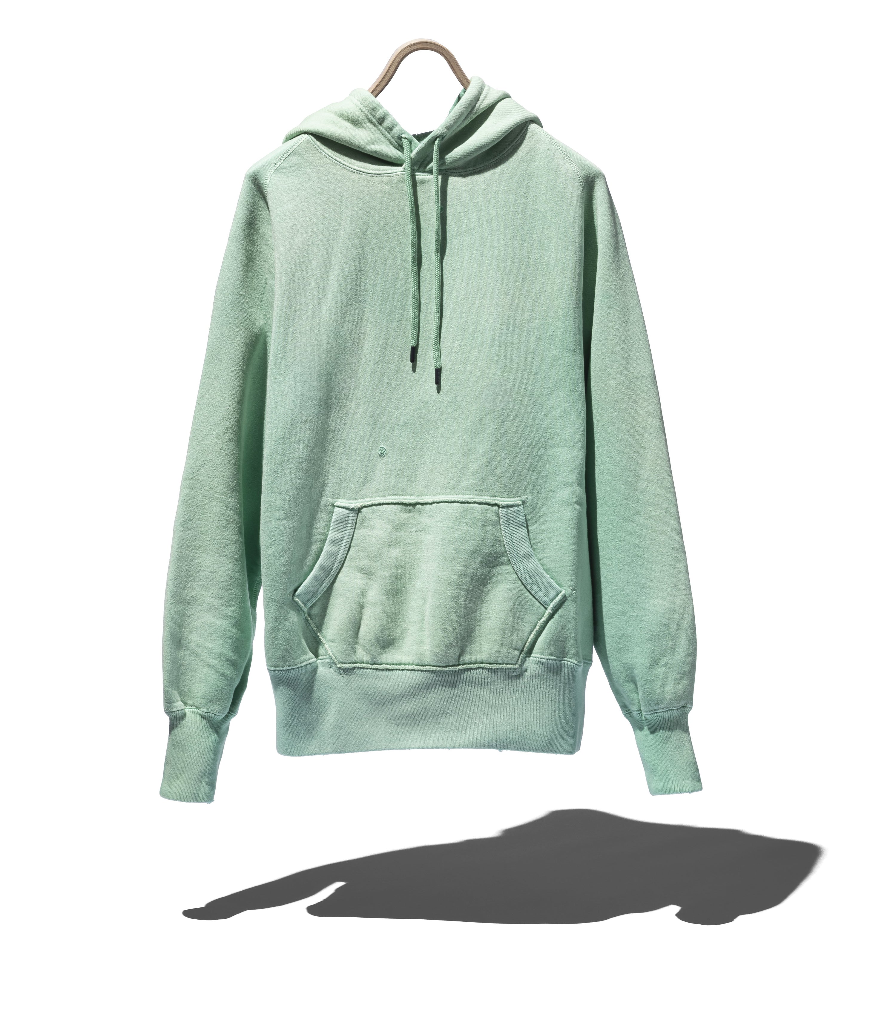 SUVIN COTTON LOOPWHEEL BRUSHED LINING HOODIE AGING