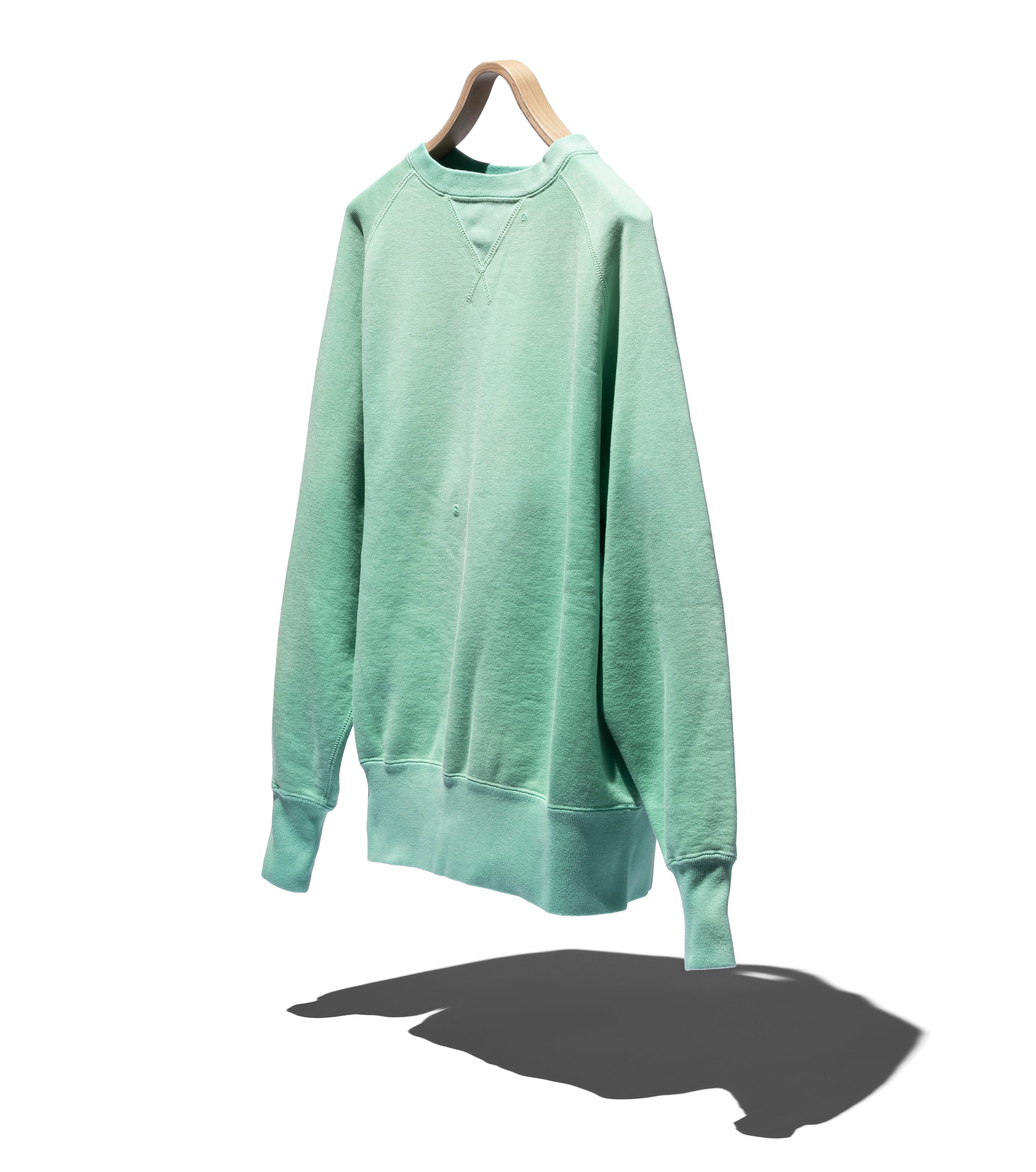 SUVIN COTTON LOOPWHEEL BRUSHED LINING SWEATSHIRT AGING