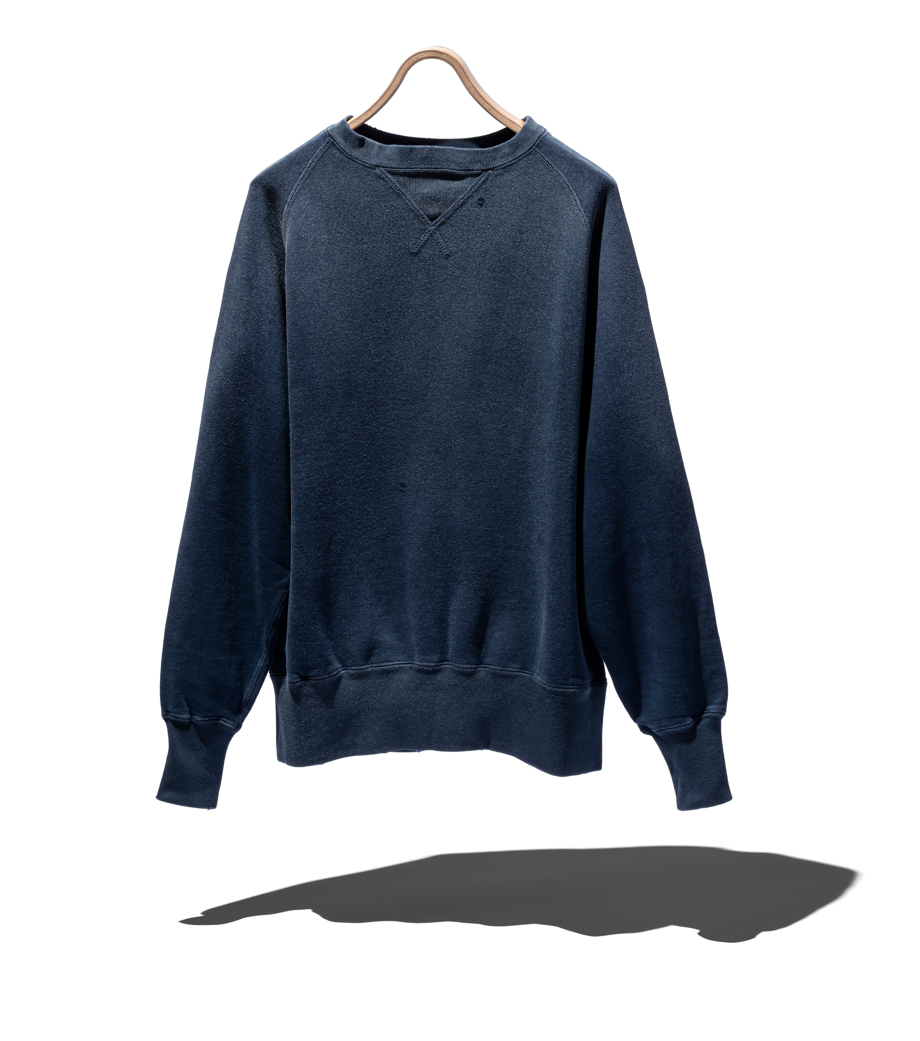 SUVIN COTTON LOOPWHEEL BRUSHED LINING SWEATSHIRT AGING