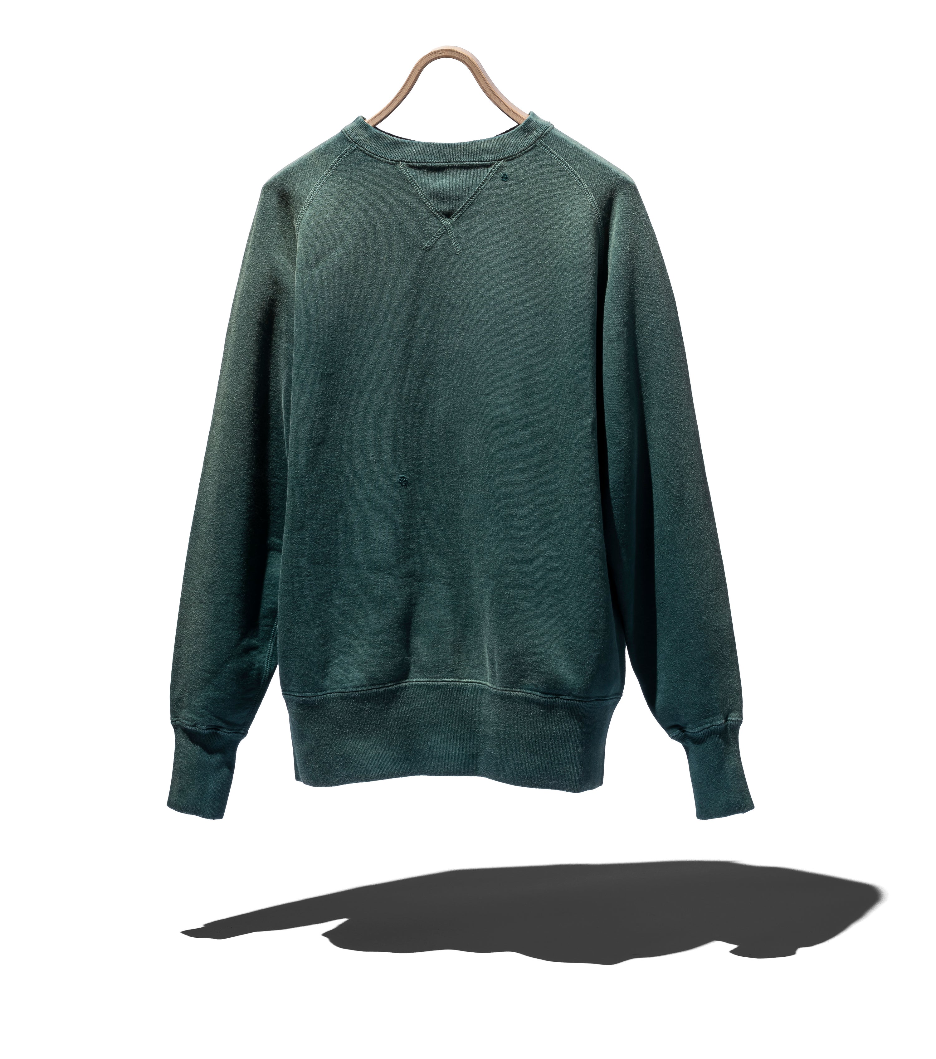 SUVIN COTTON LOOPWHEEL BRUSHED LINING SWEATSHIRT AGING