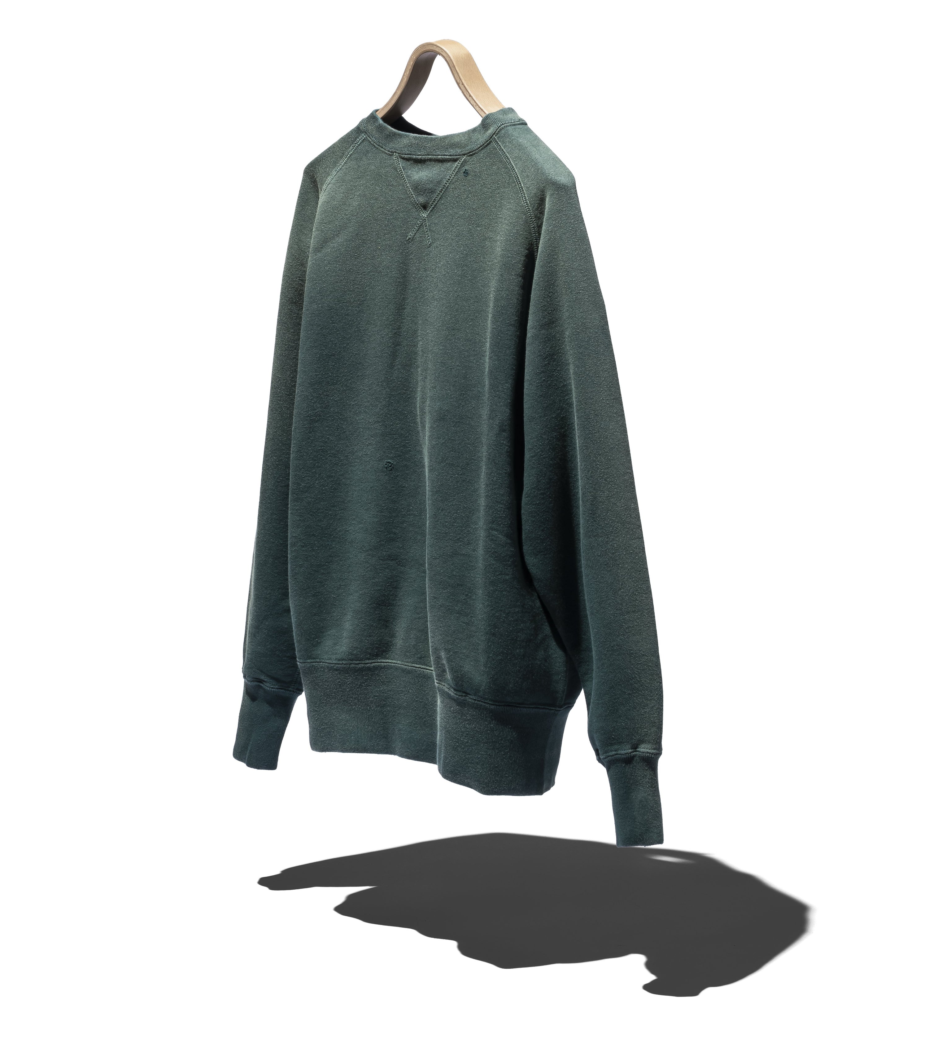 SUVIN COTTON LOOPWHEEL BRUSHED LINING SWEATSHIRT AGING