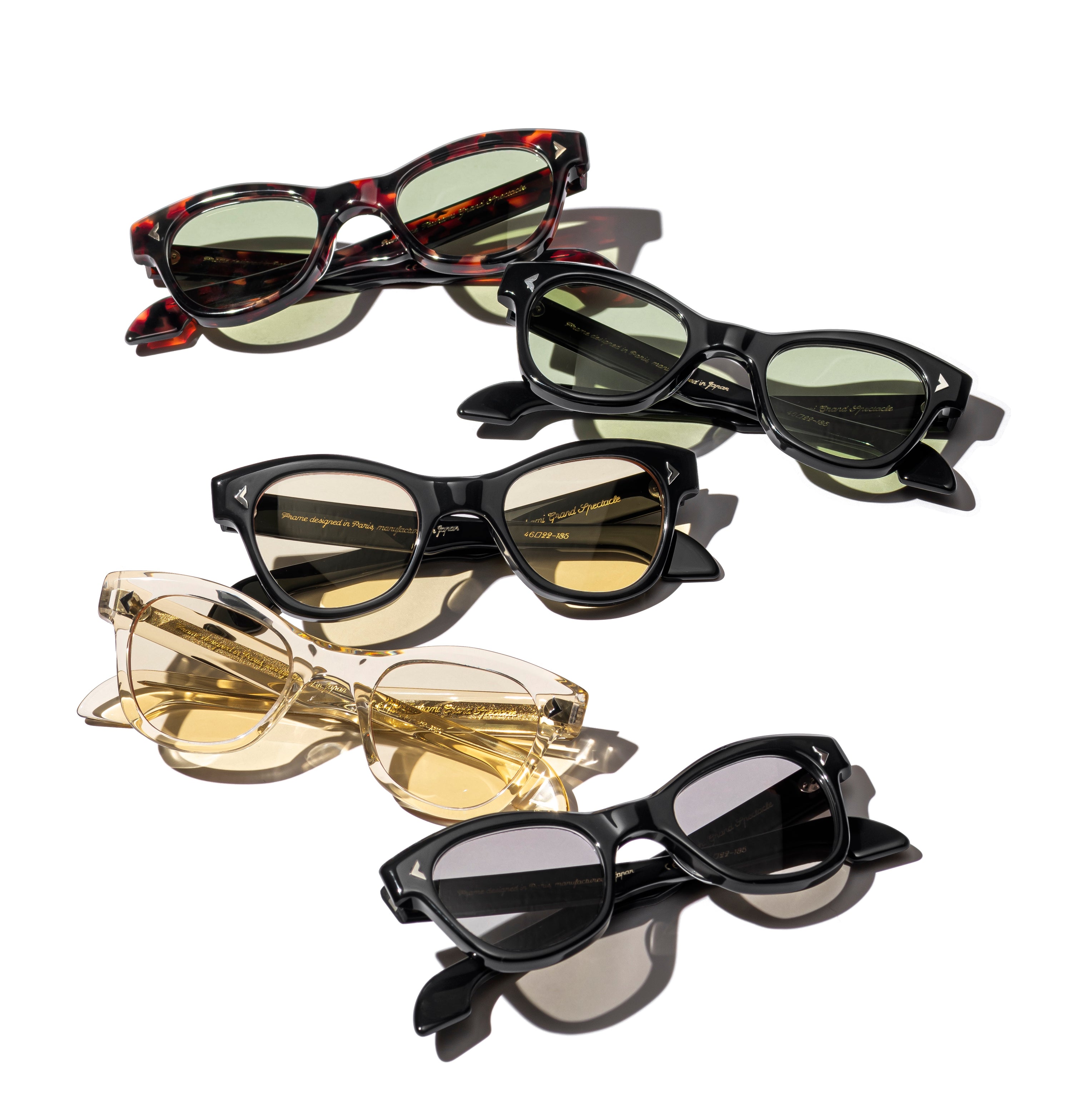 RT01 SUNGLASSES (BLACK × YELLOW LENSES)