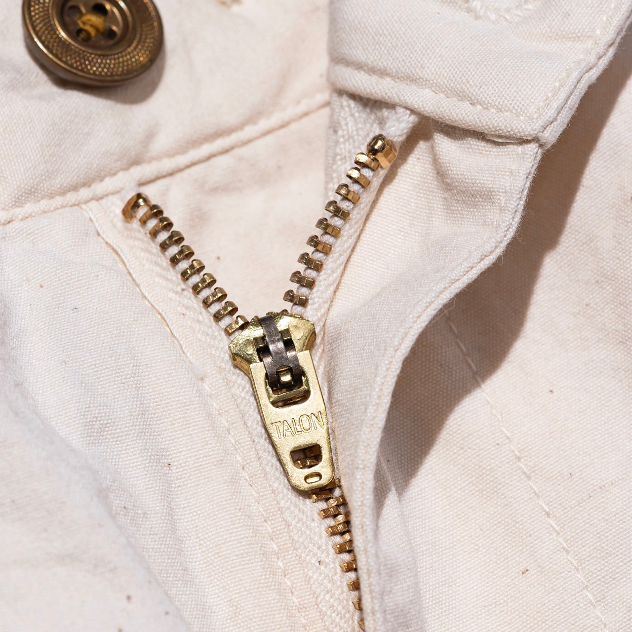 COTTON TUSSER BARREL LEG PANTS