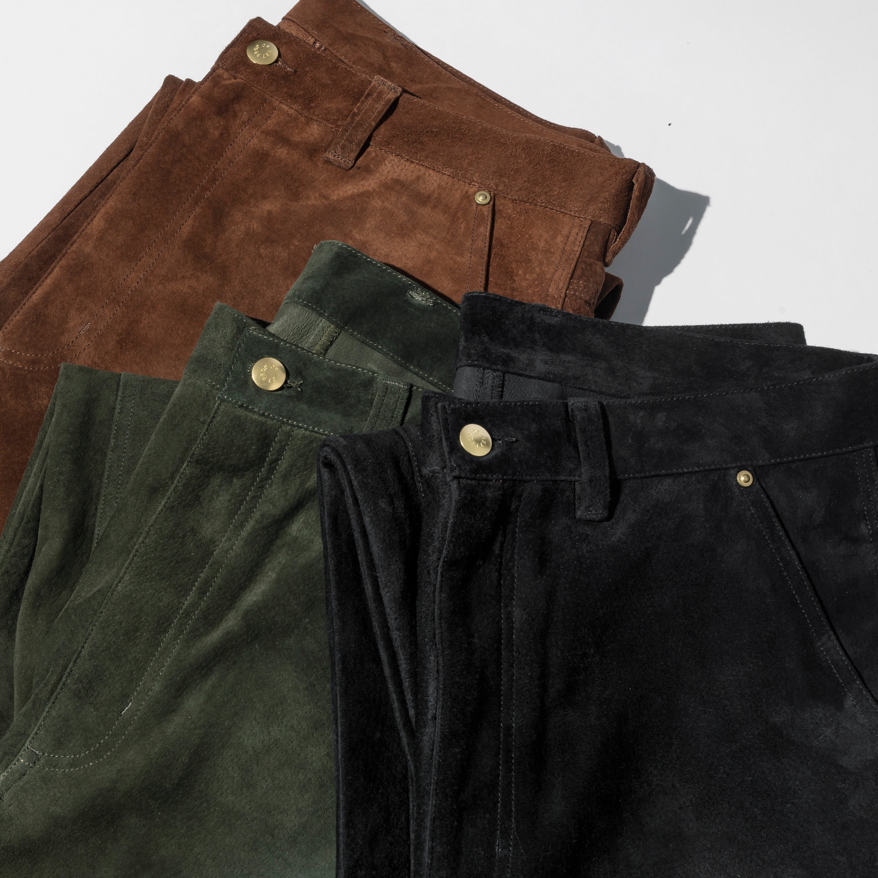DIE DREI BERGE×NEXUSVII. SUEDE W-KNEE PANTS