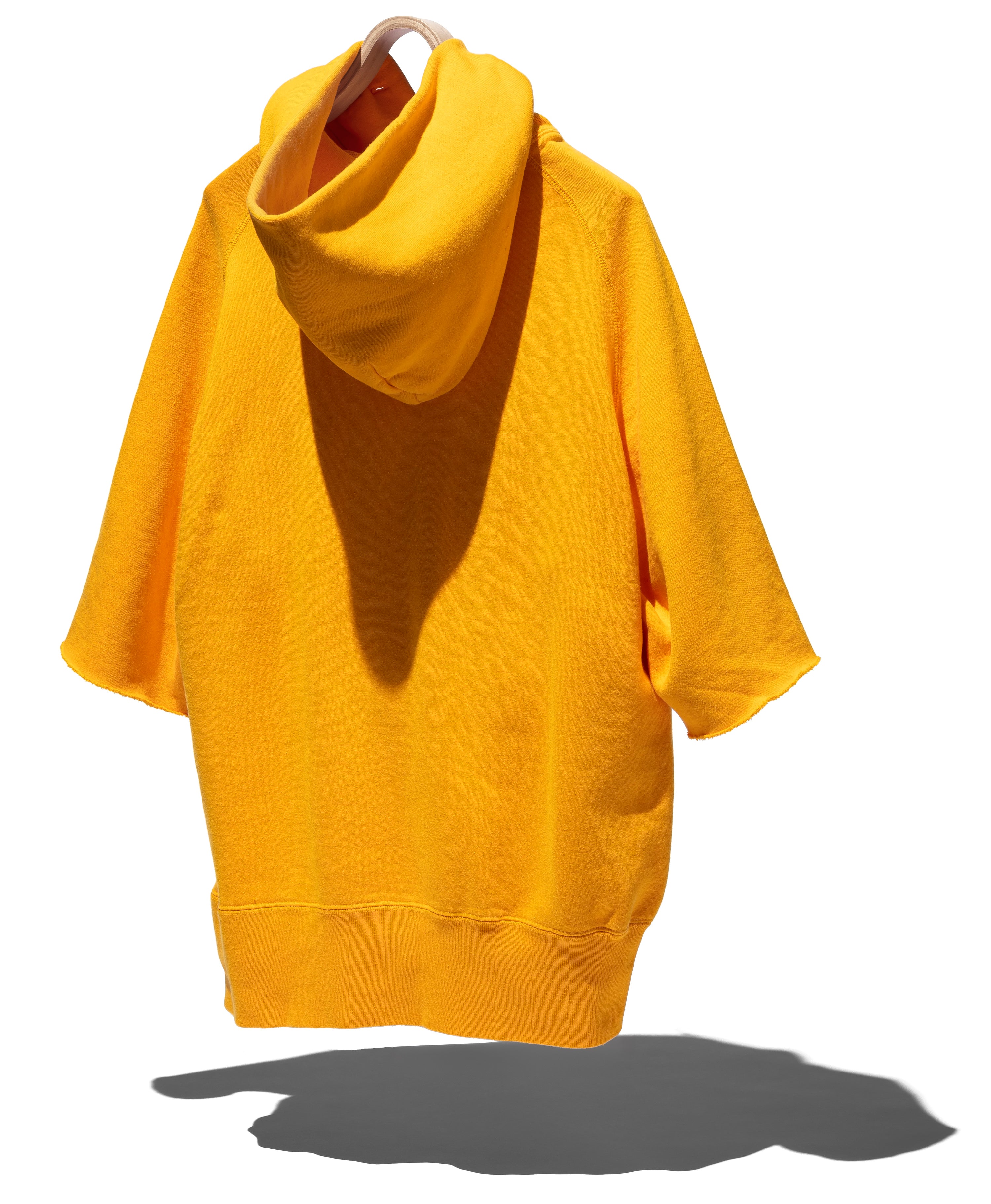 SUVIN COTTON LOOPWHEEL BRUSHED LINING CUT-OFF BUTTON HOODIE