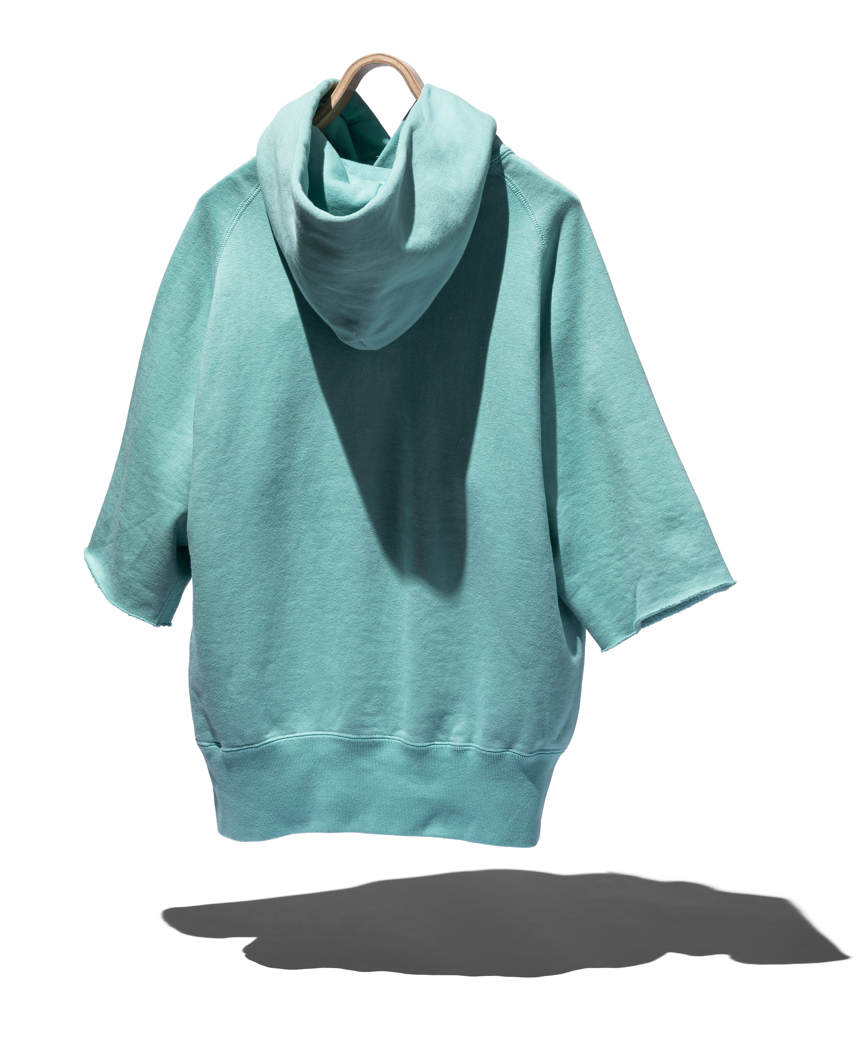 SUVIN COTTON LOOPWHEEL BRUSHED LINING CUT-OFF BUTTON HOODIE