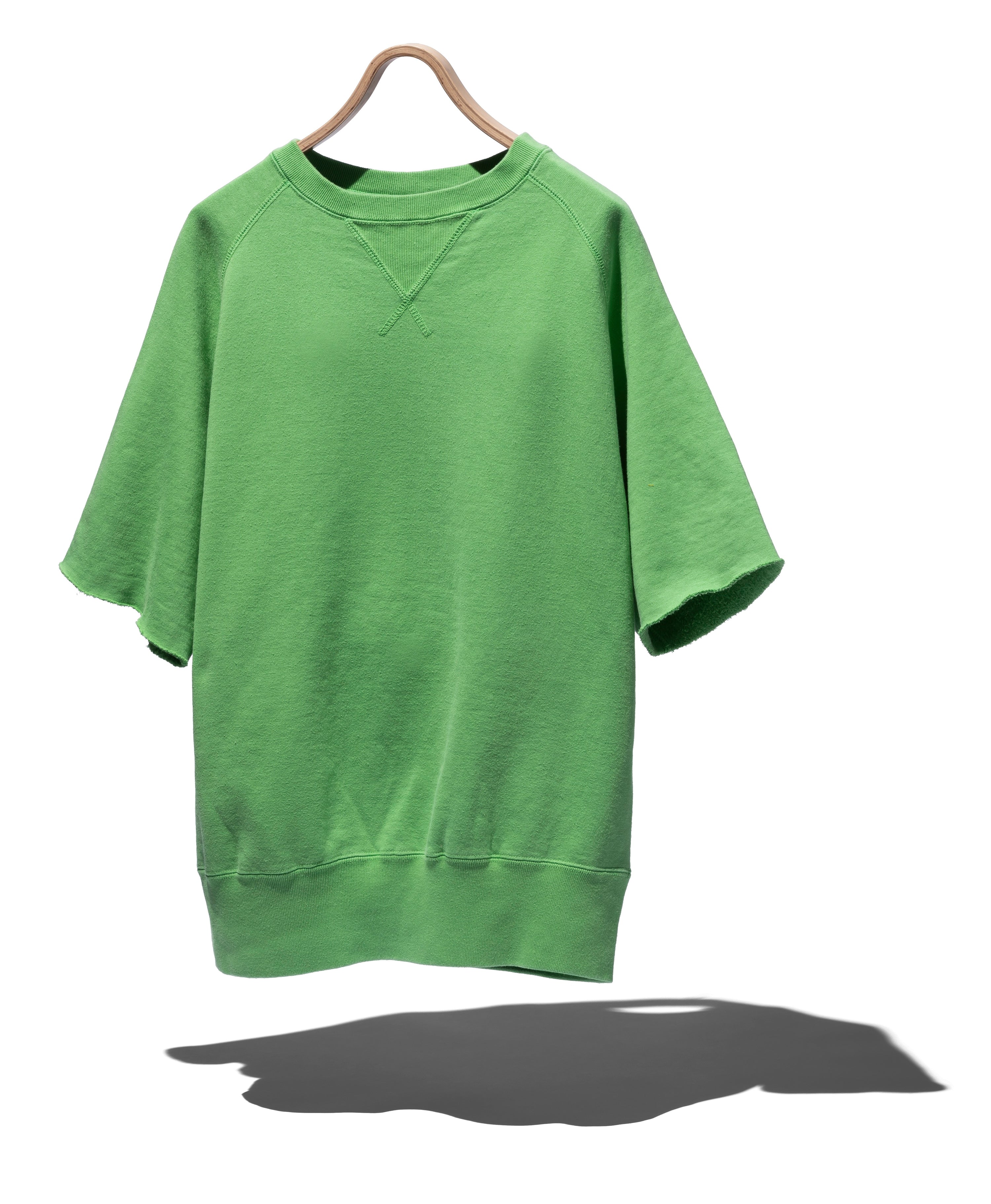 SUVIN COTTON LOOPWHEEL BRUSHED LINING CUT-OFF SWEATSHIRT