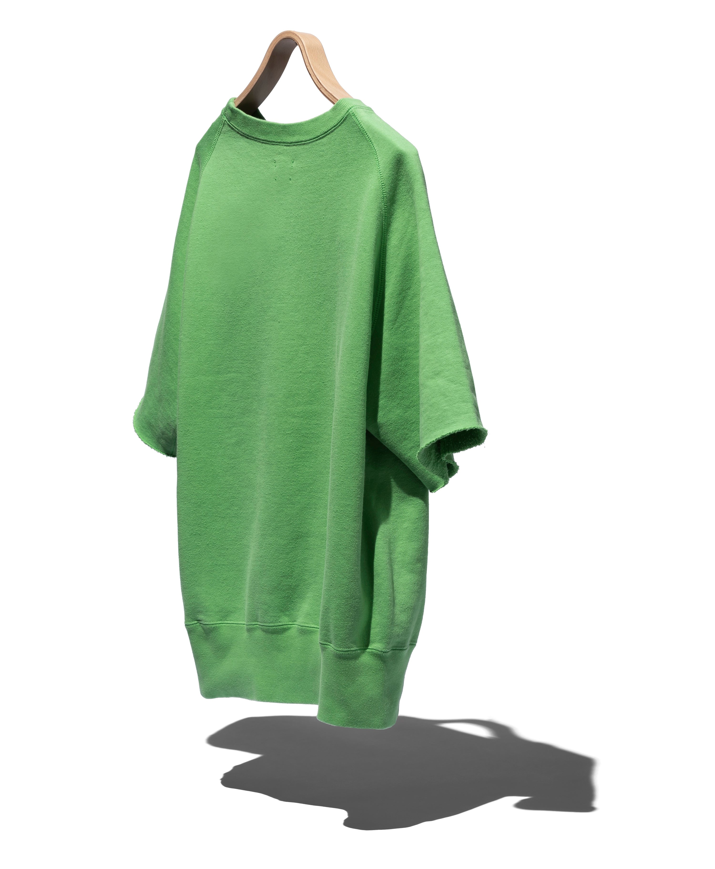 SUVIN COTTON LOOPWHEEL BRUSHED LINING CUT-OFF SWEATSHIRT