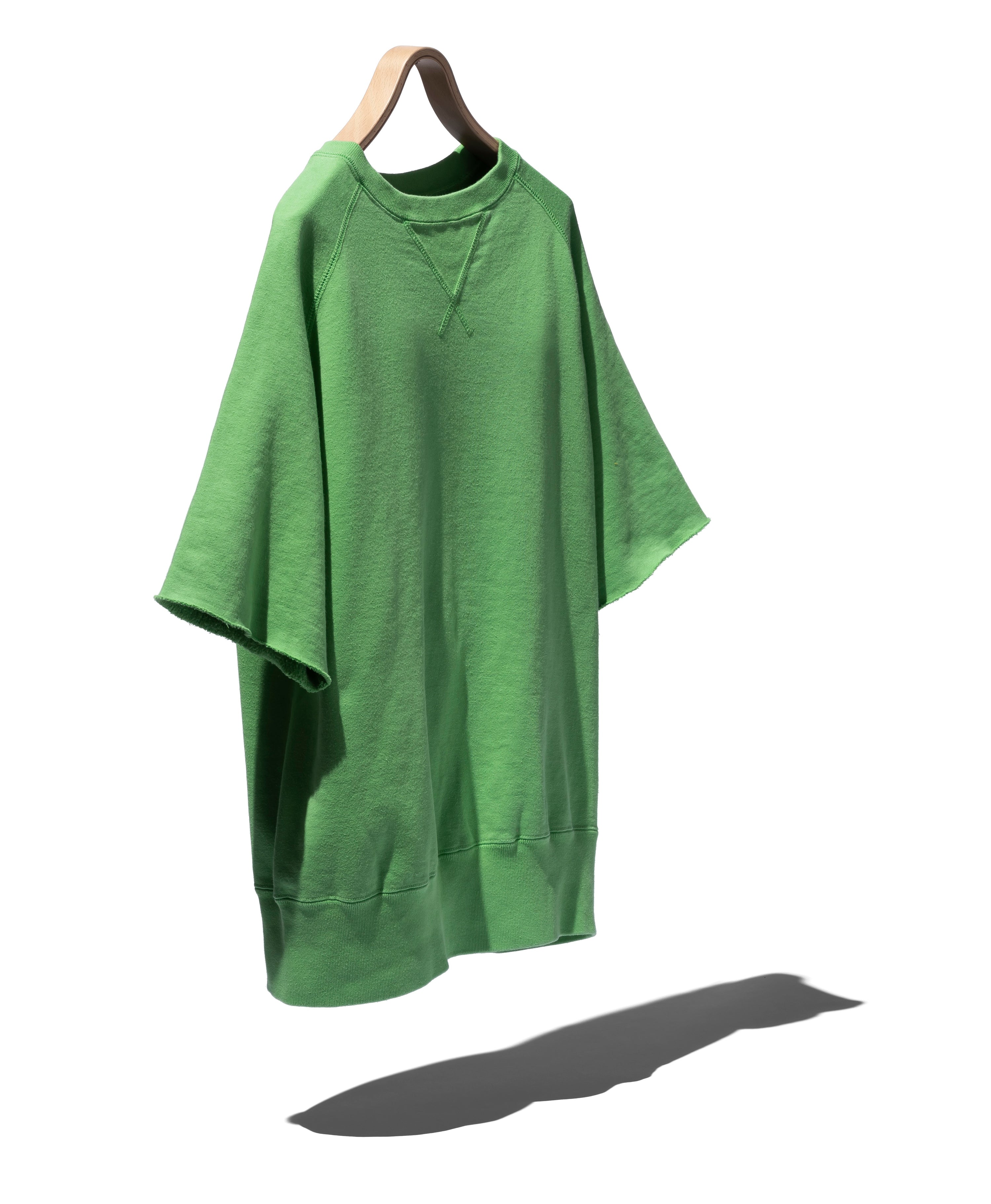 SUVIN COTTON LOOPWHEEL BRUSHED LINING CUT-OFF SWEATSHIRT