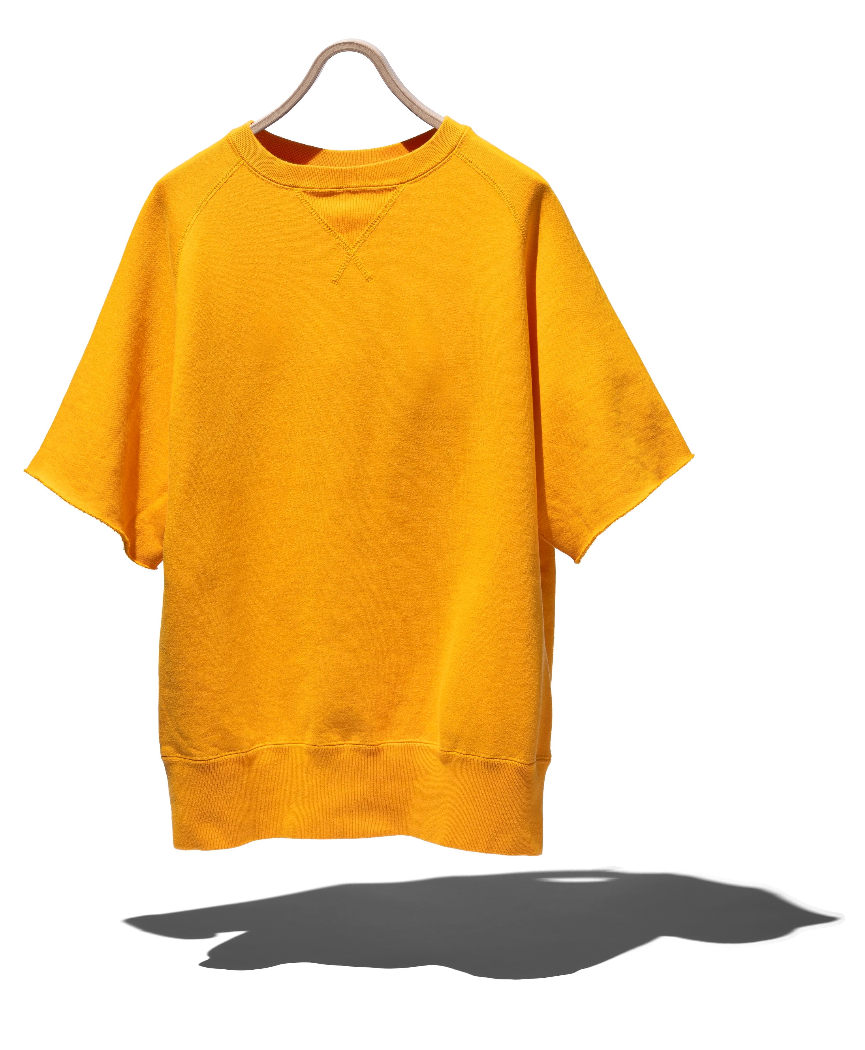 SUVIN COTTON LOOPWHEEL BRUSHED LINING CUT-OFF SWEATSHIRT