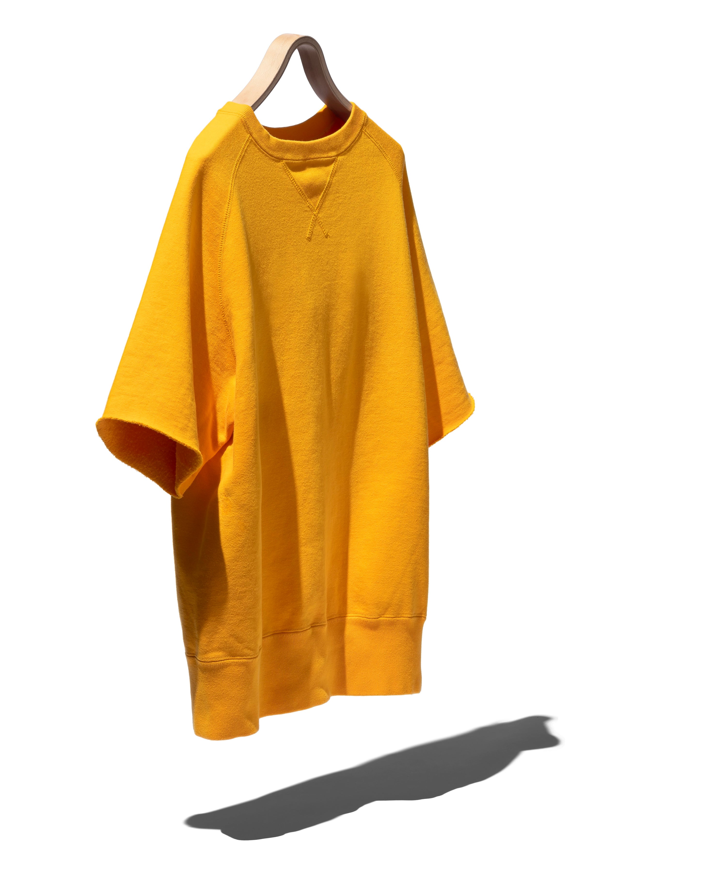 SUVIN COTTON LOOPWHEEL BRUSHED LINING CUT-OFF SWEATSHIRT