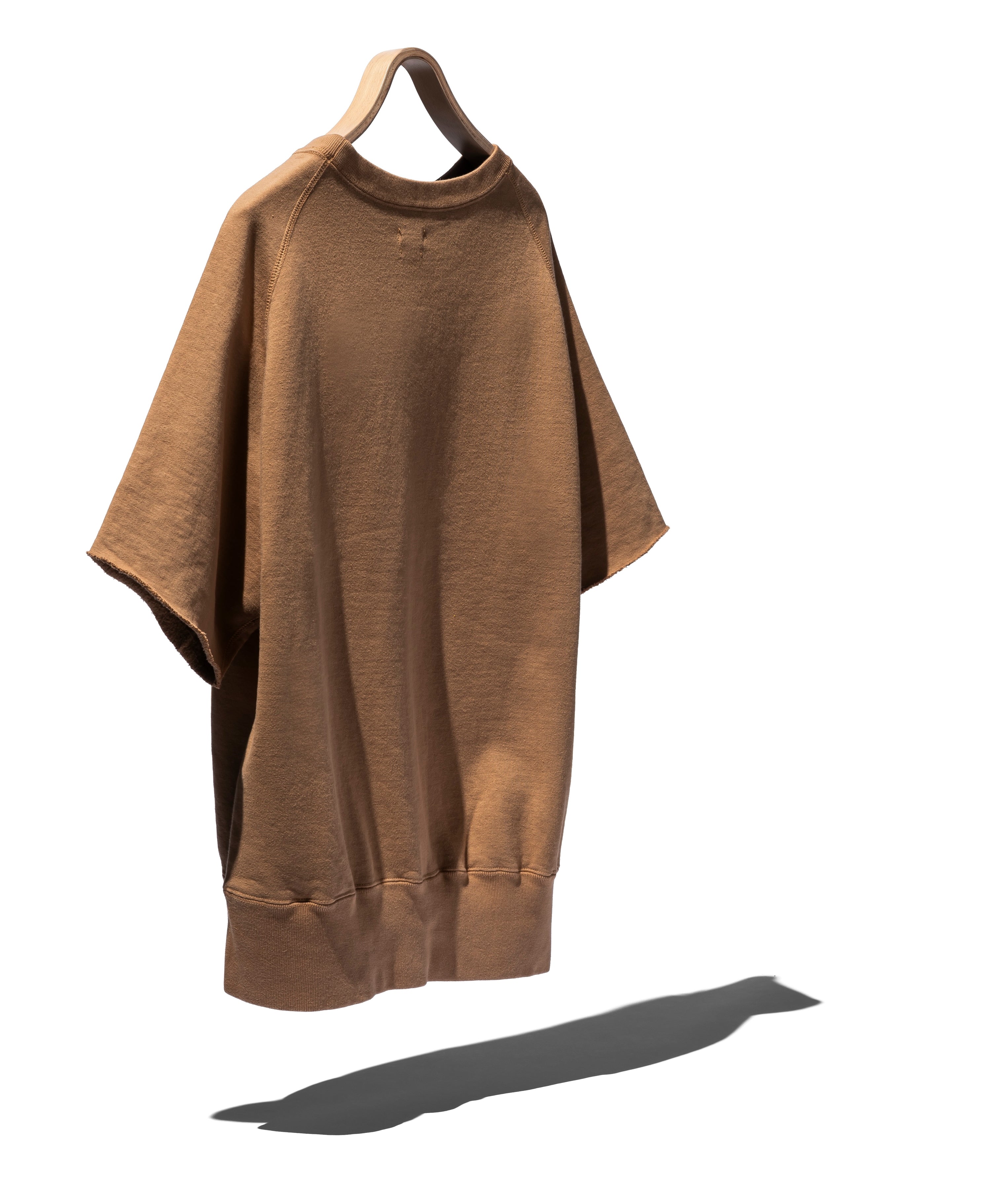 SUVIN COTTON LOOPWHEEL BRUSHED LINING CUT-OFF SWEATSHIRT