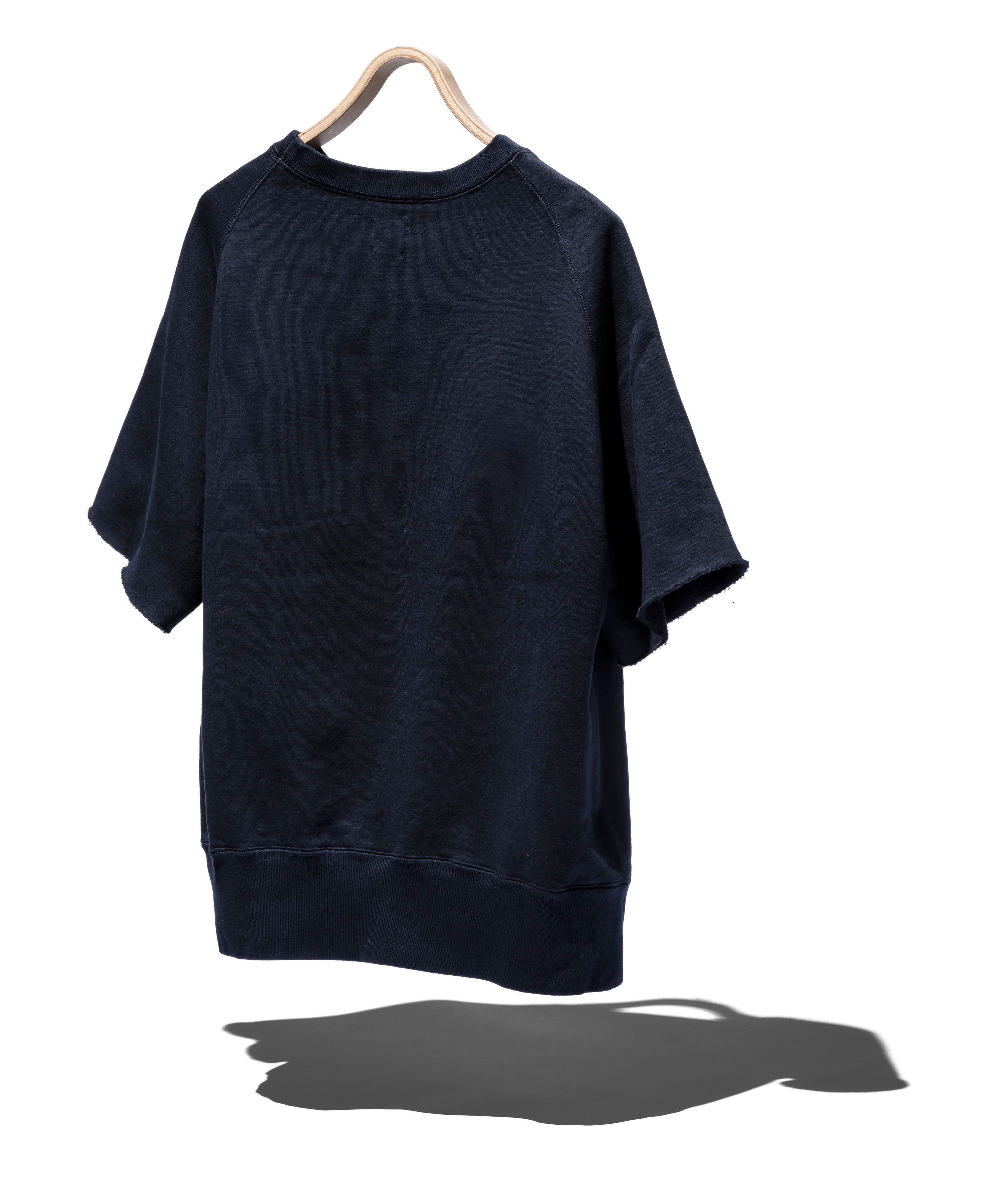 SUVIN COTTON LOOPWHEEL BRUSHED LINING CUT-OFF SWEATSHIRT