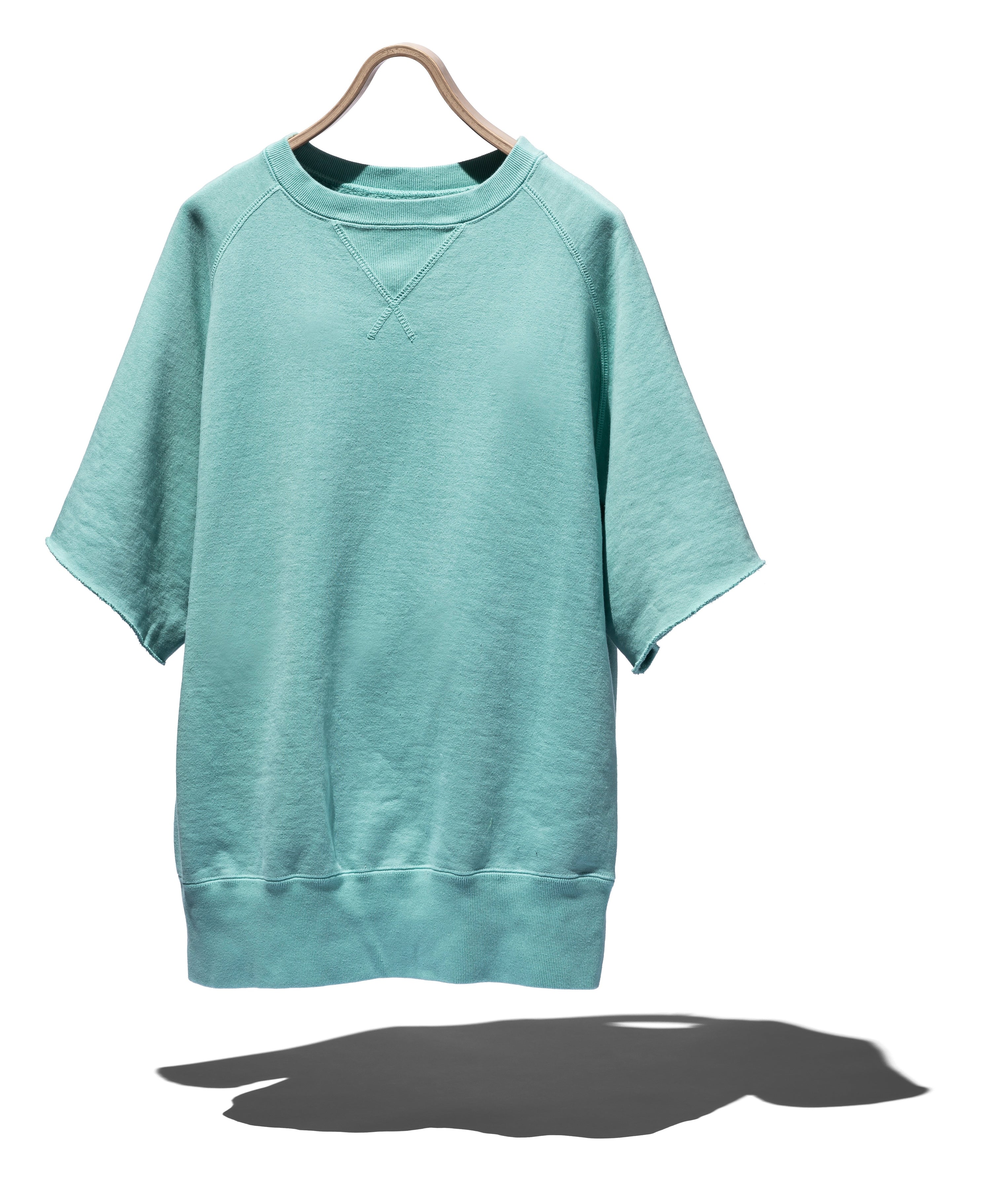 SUVIN COTTON LOOPWHEEL BRUSHED LINING CUT-OFF SWEATSHIRT