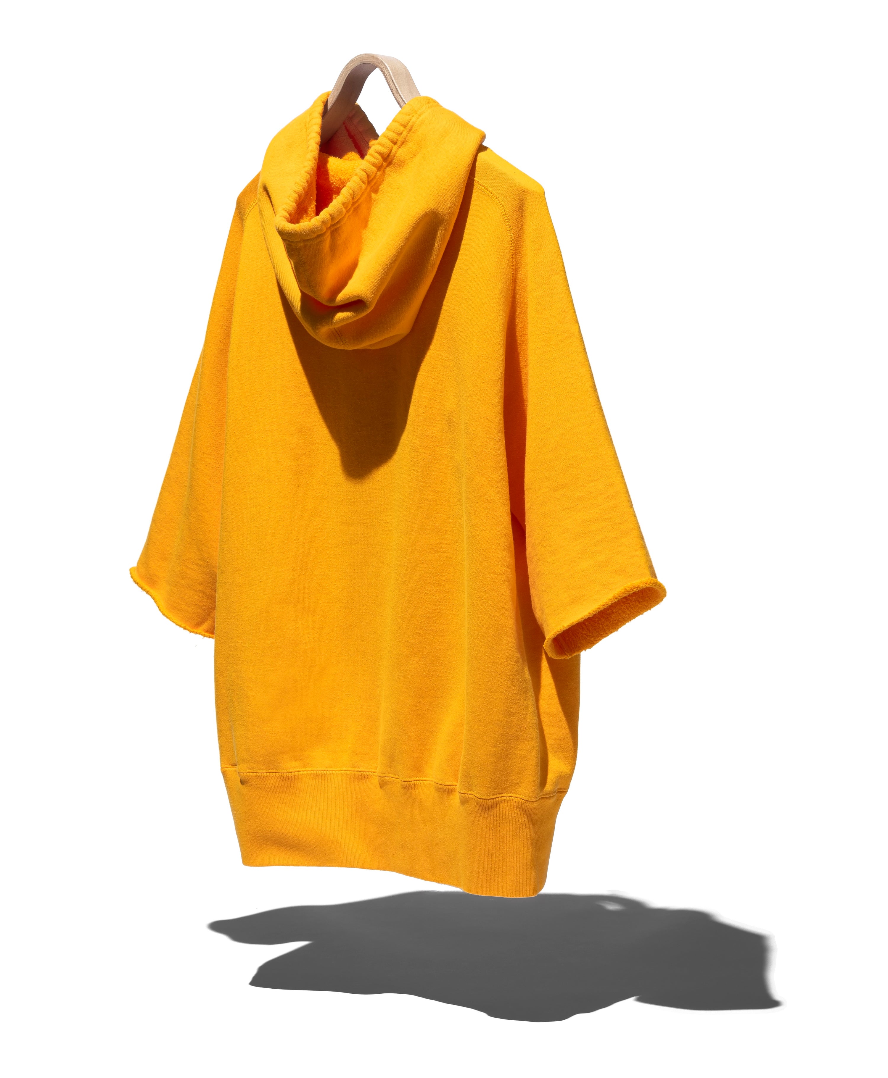SUVIN COTTON LOOPWHEEL BRUSHED LINING CUT-OFF HOODIE