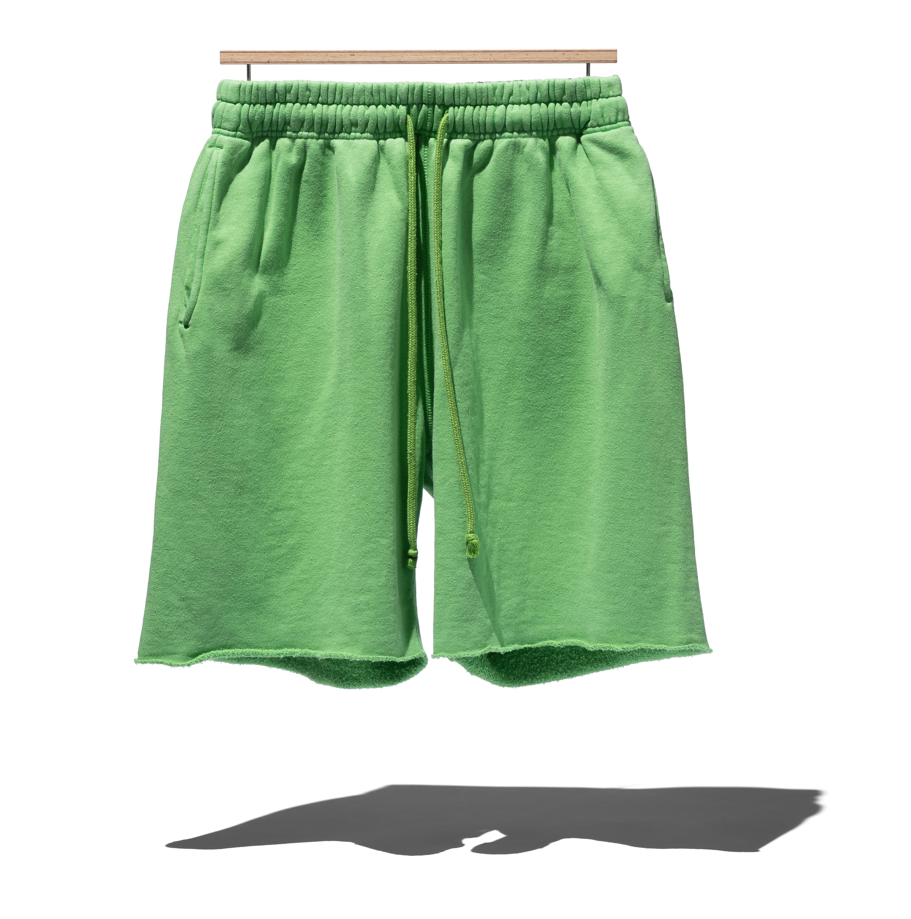 SUVIN COTTON LOOPWHEEL BRUSHED LINING CUT-OFF SHORTS