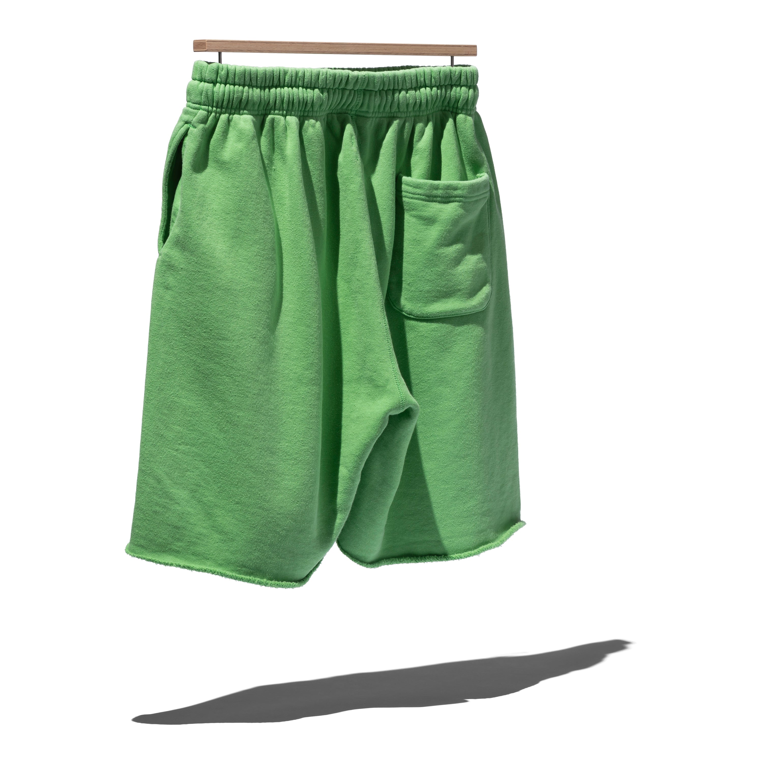 SUVIN COTTON LOOPWHEEL BRUSHED LINING CUT-OFF SHORTS