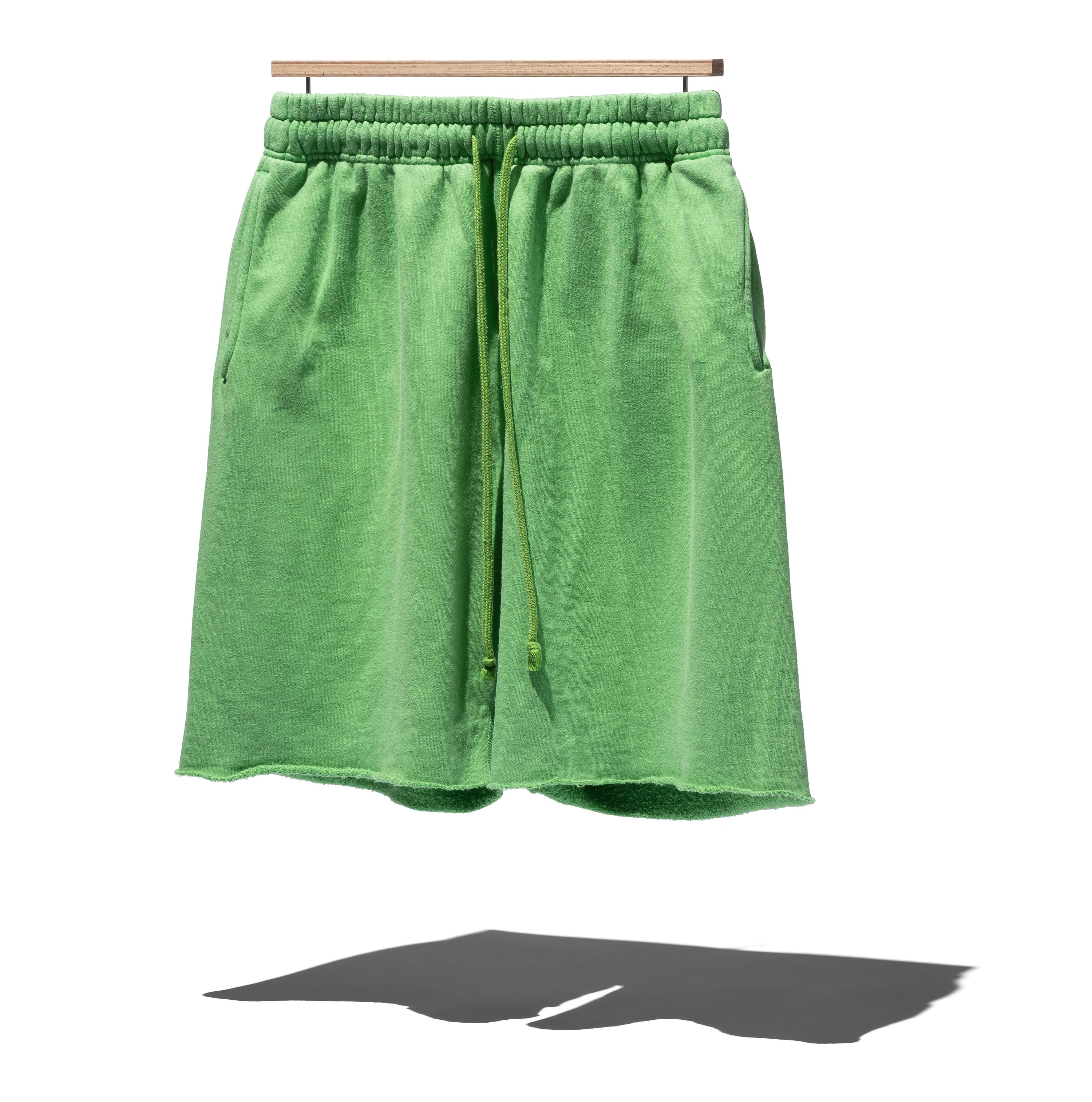 SUVIN COTTON LOOPWHEEL BRUSHED LINING CUT-OFF SHORTS