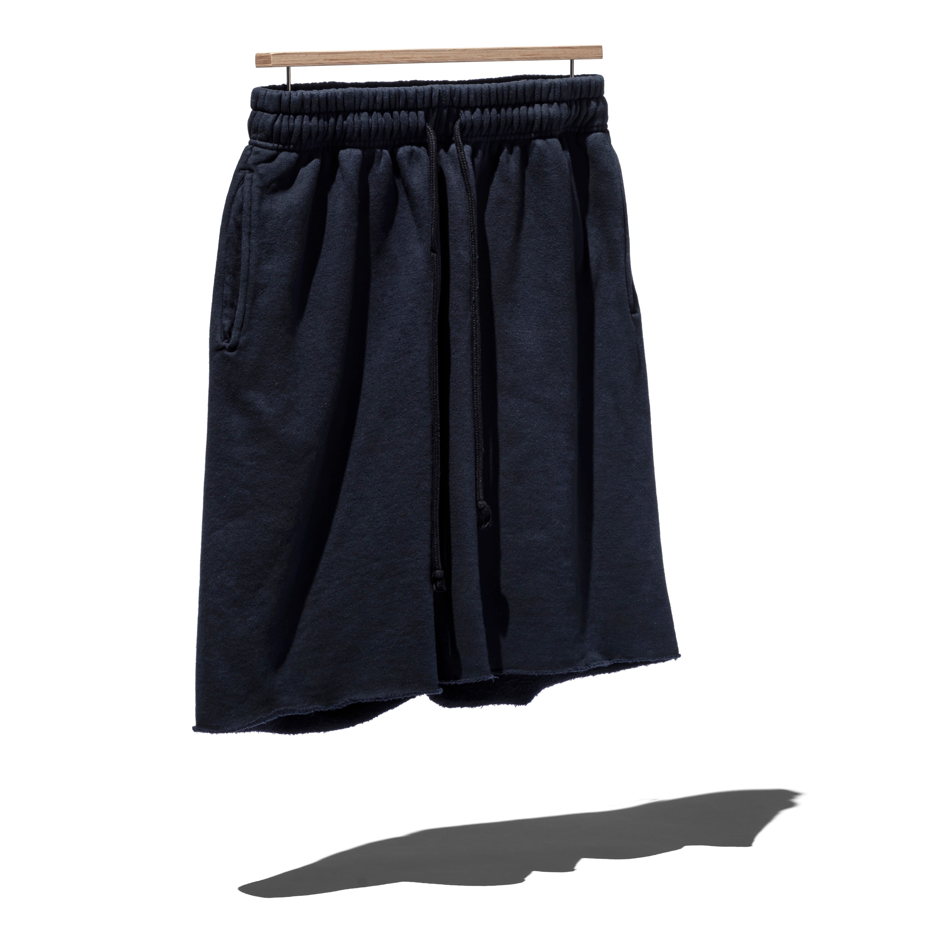 SUVIN COTTON LOOPWHEEL BRUSHED LINING CUT-OFF SHORTS