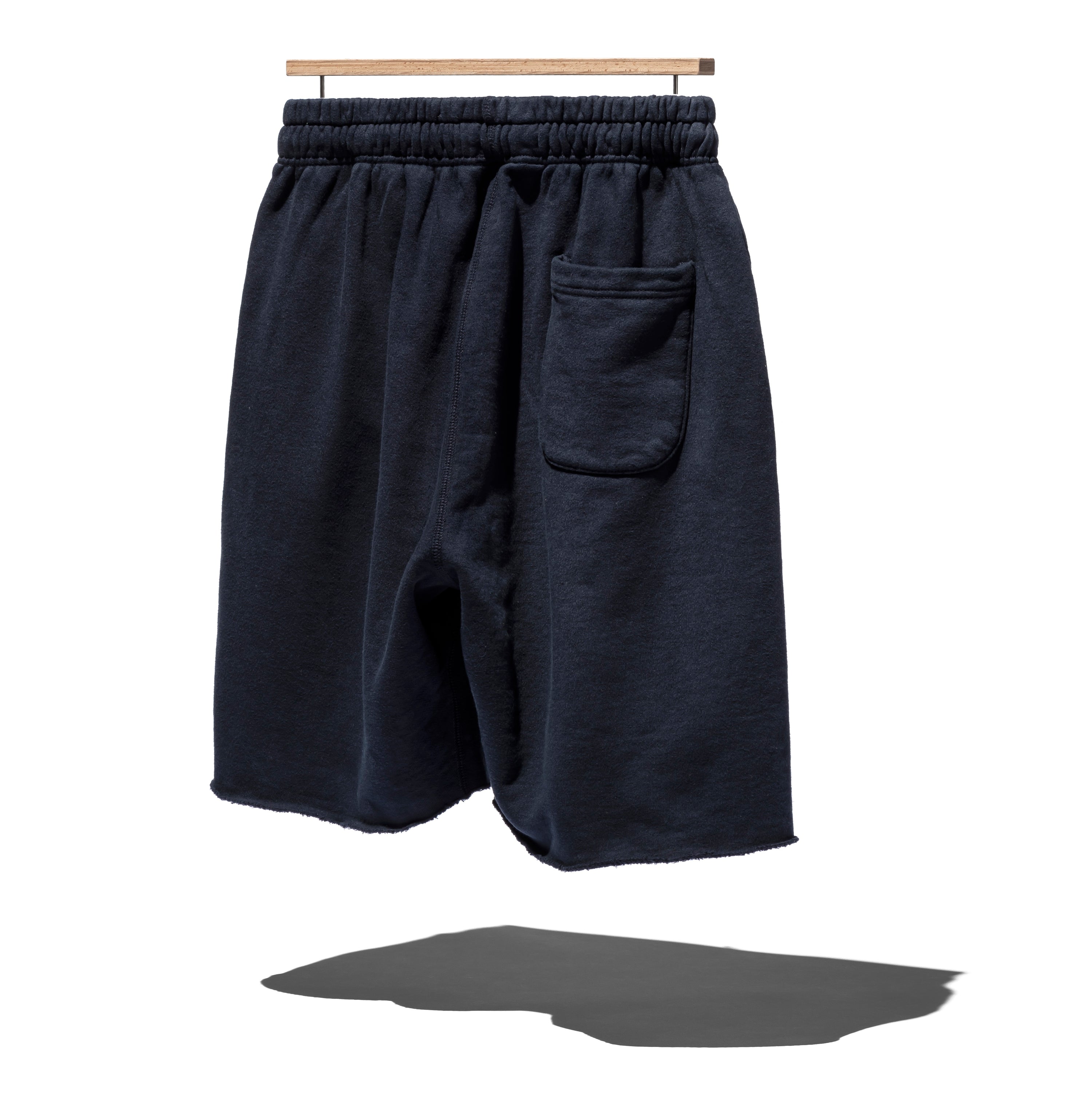 SUVIN COTTON LOOPWHEEL BRUSHED LINING CUT-OFF SHORTS