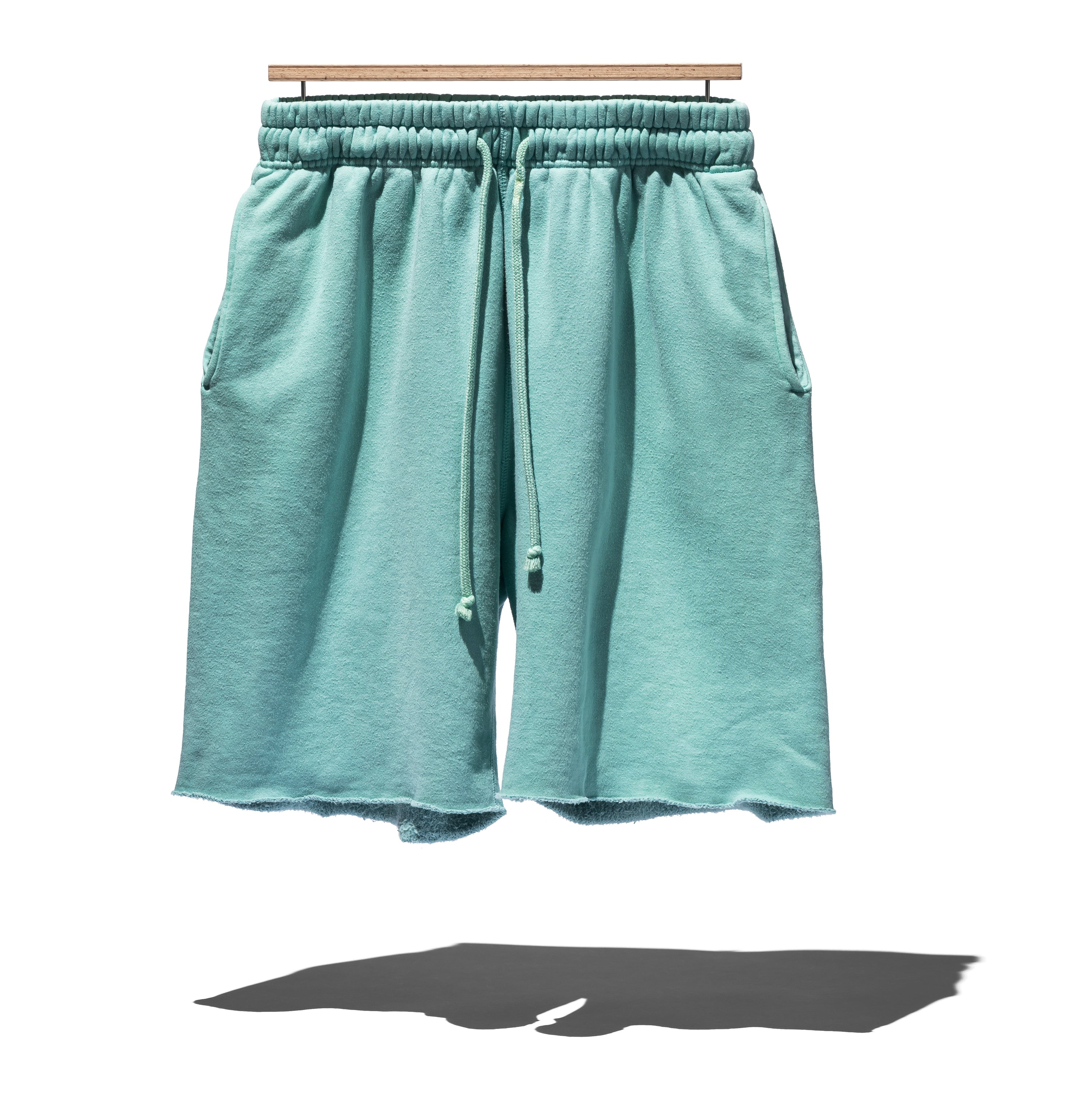 SUVIN COTTON LOOPWHEEL BRUSHED LINING CUT-OFF SHORTS