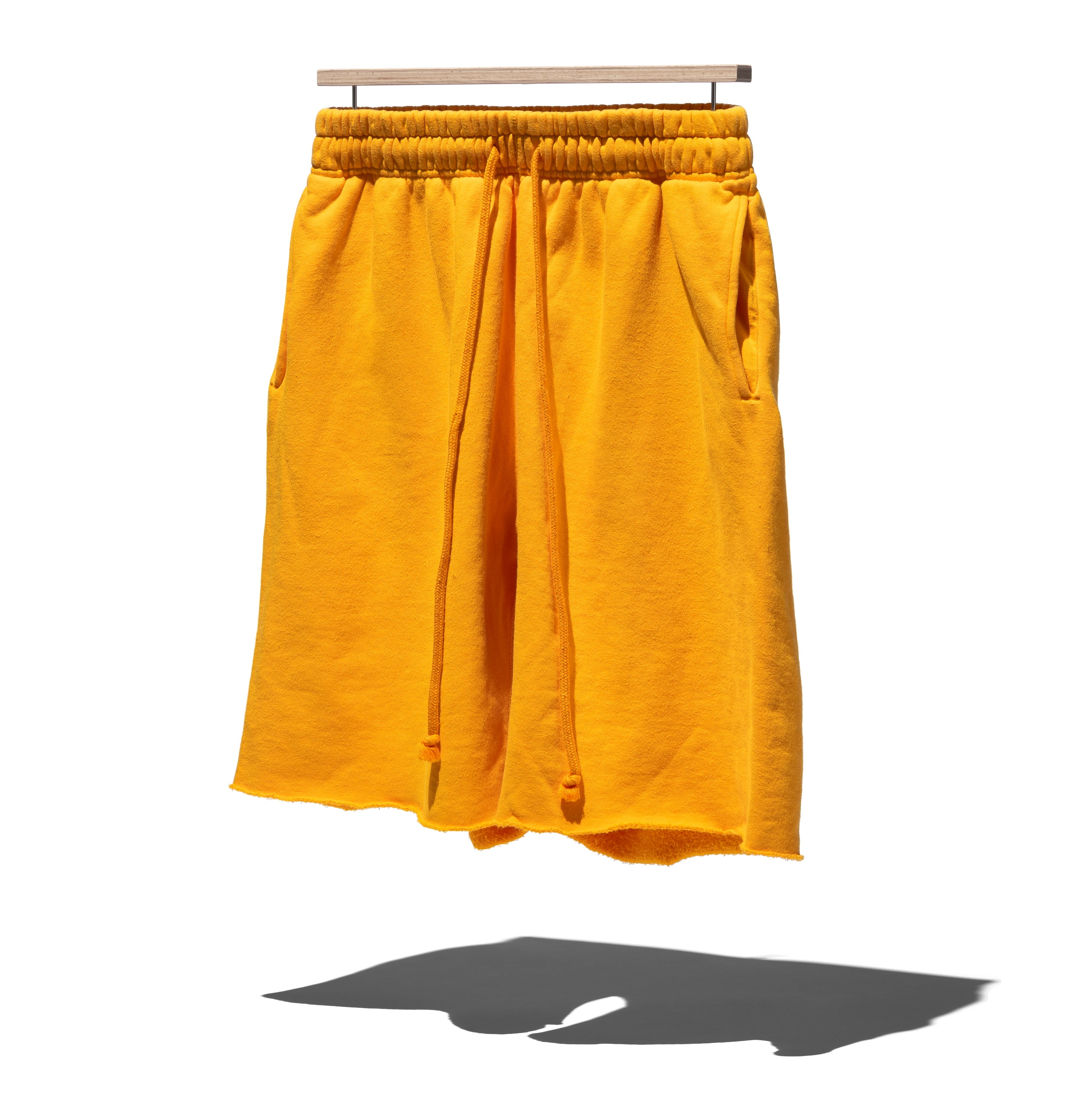 SUVIN COTTON LOOPWHEEL BRUSHED LINING CUT-OFF SHORTS