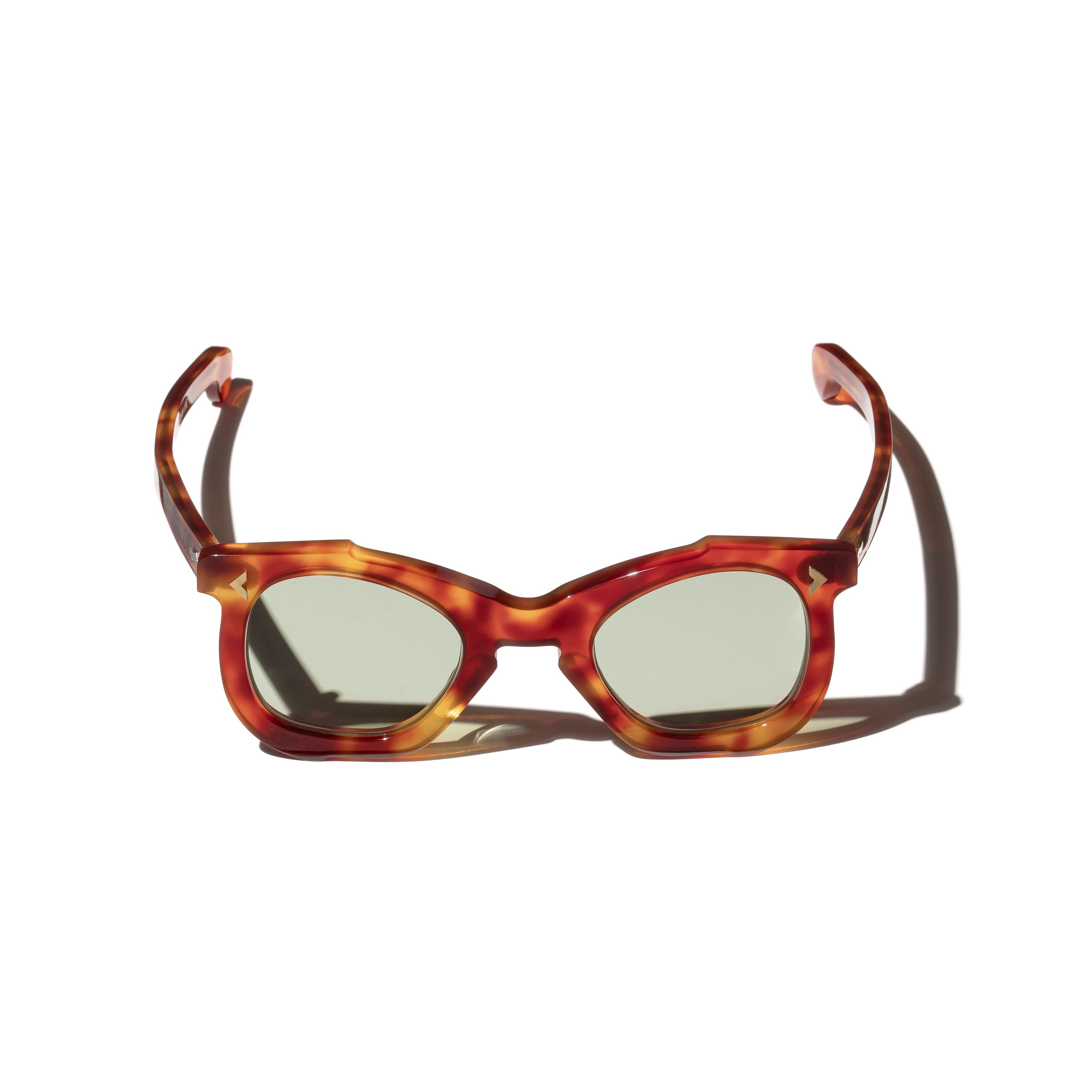 RT02 SUNGLASSES (MAHOGANY/GREEN LENSES)