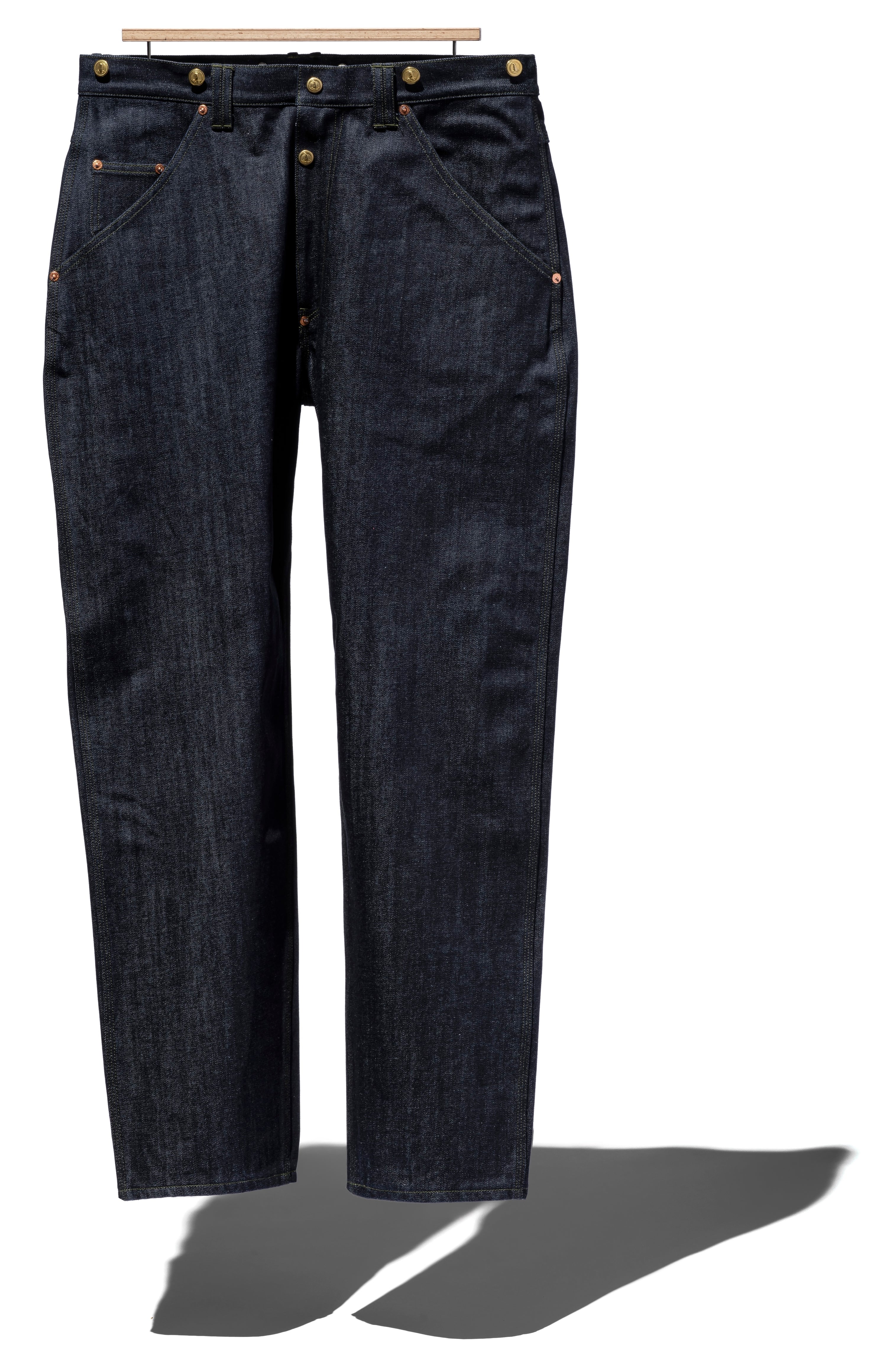 [Coming soon...] Denim Suspender Pants – Tapered Fit