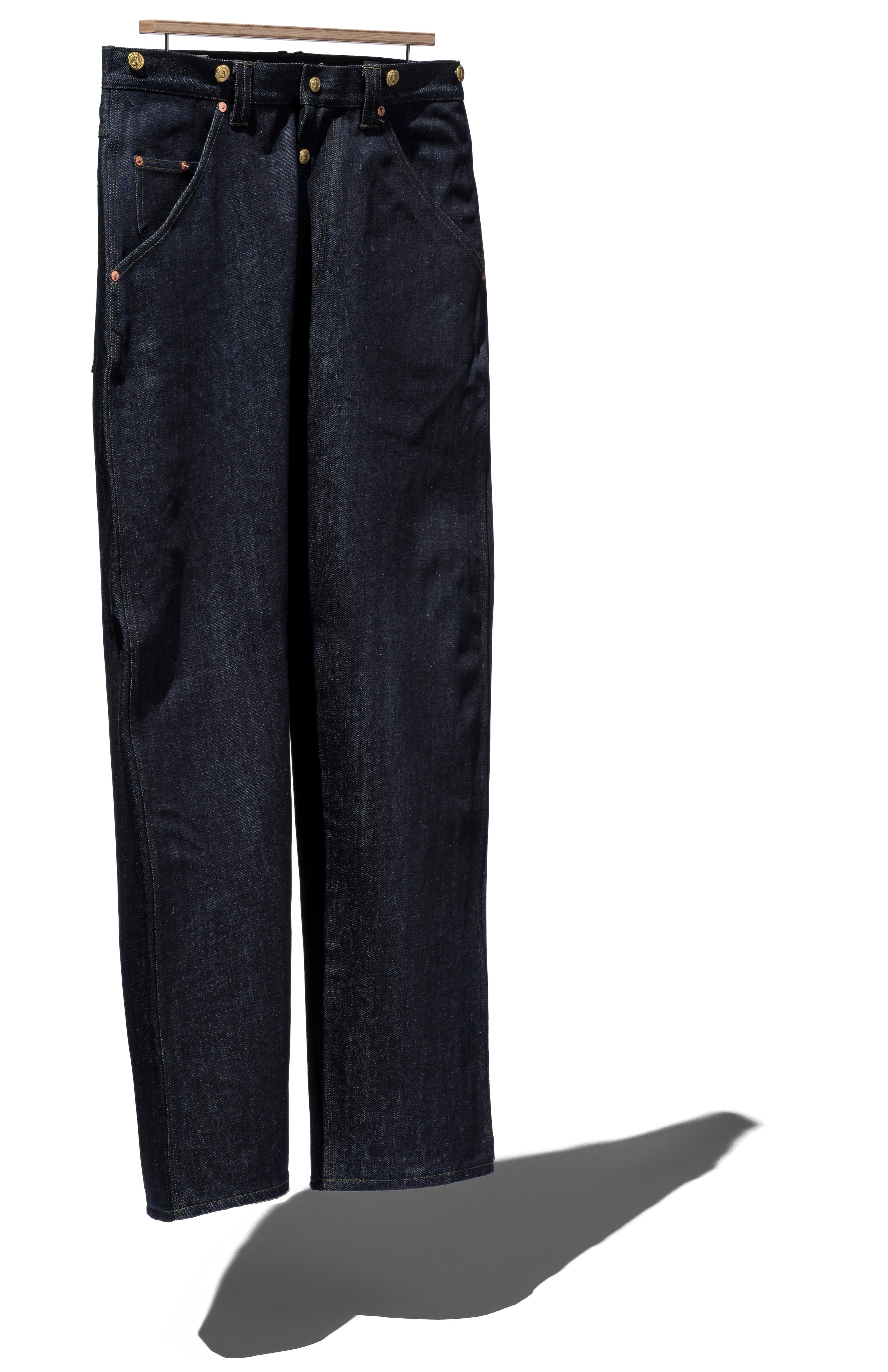 [Coming soon...] Denim Suspender Pants – Tapered Fit