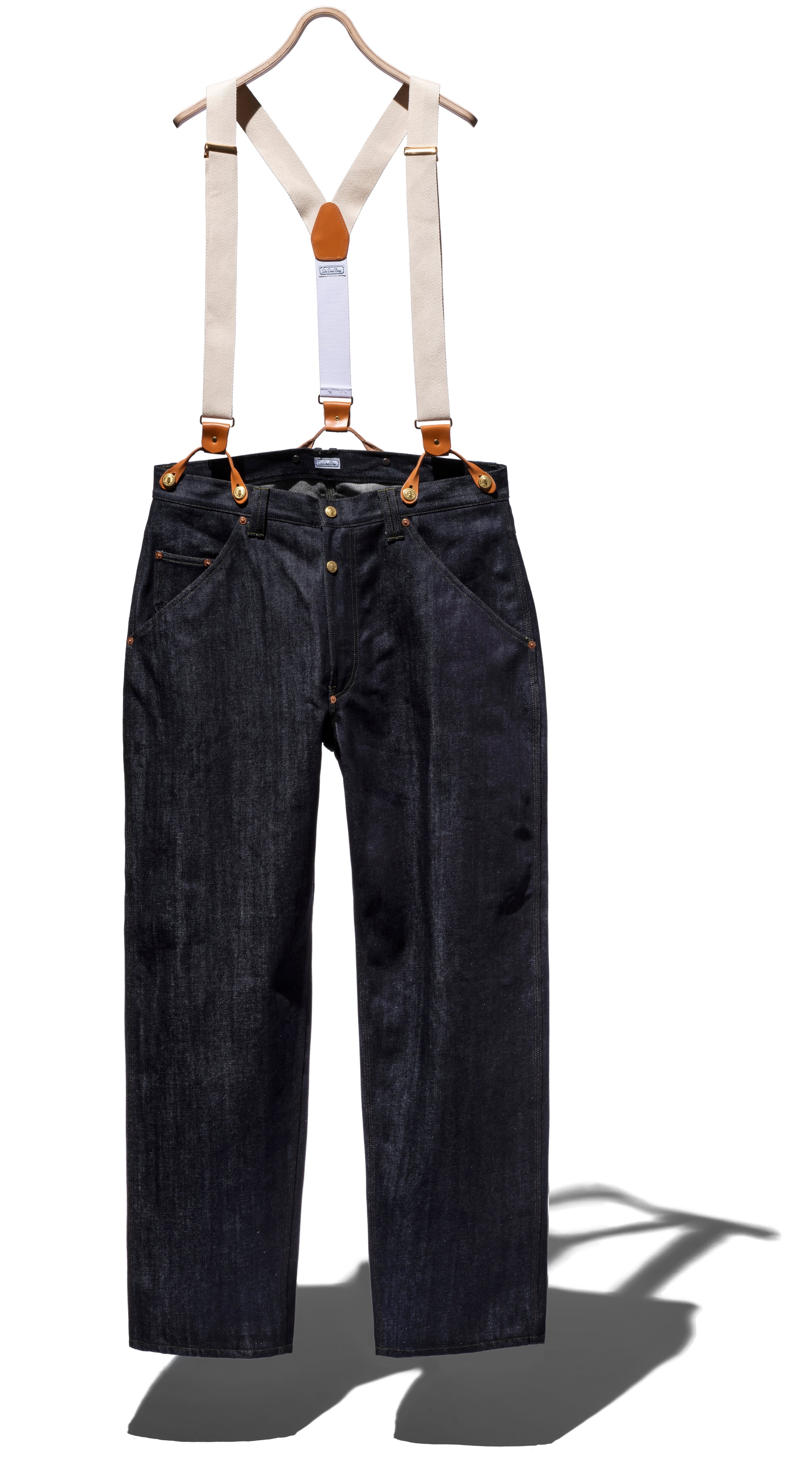 [Coming soon...] Denim Suspender Pants – Straight Fit