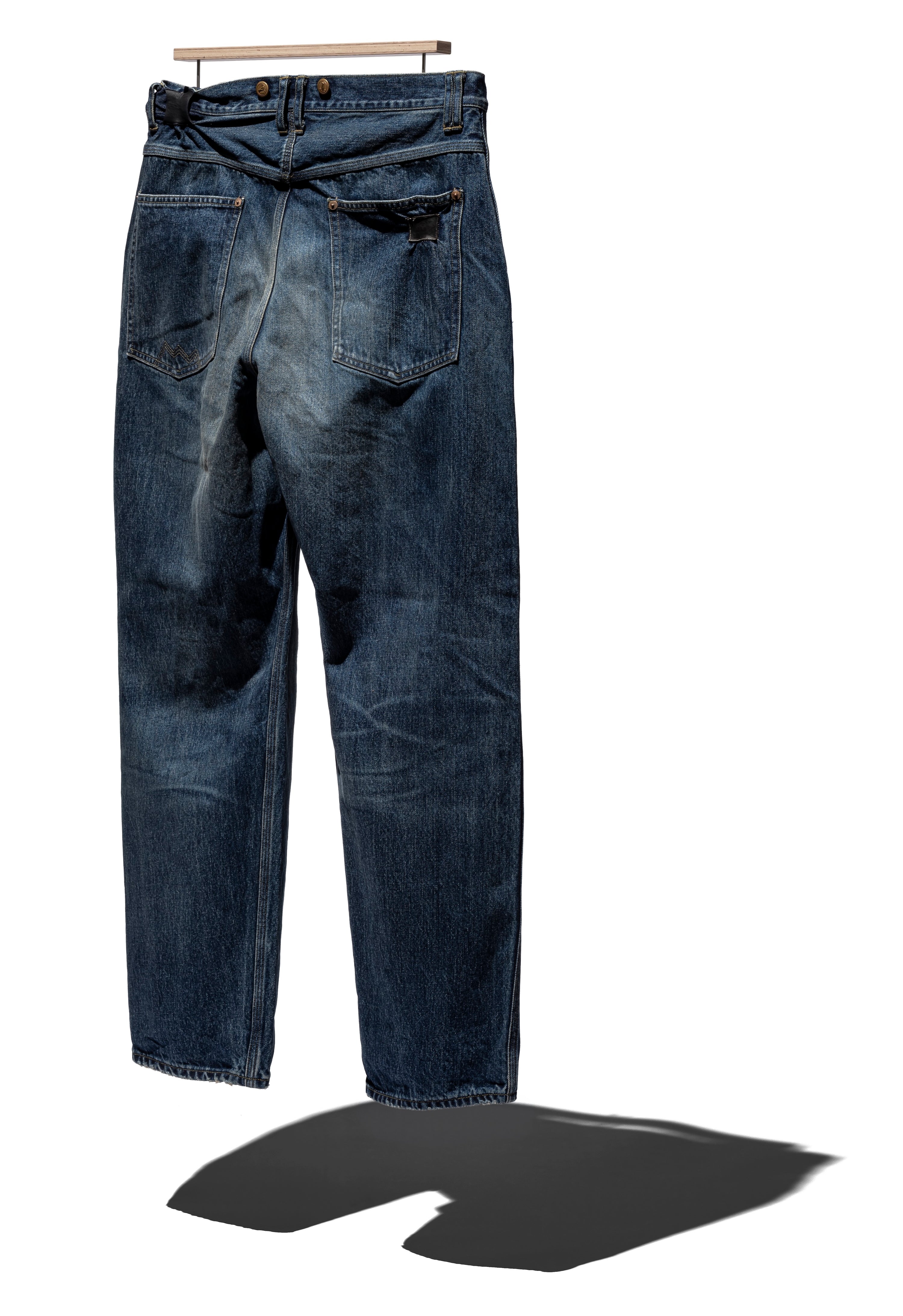 Denim Suspender Pants – Straight Fit Aging