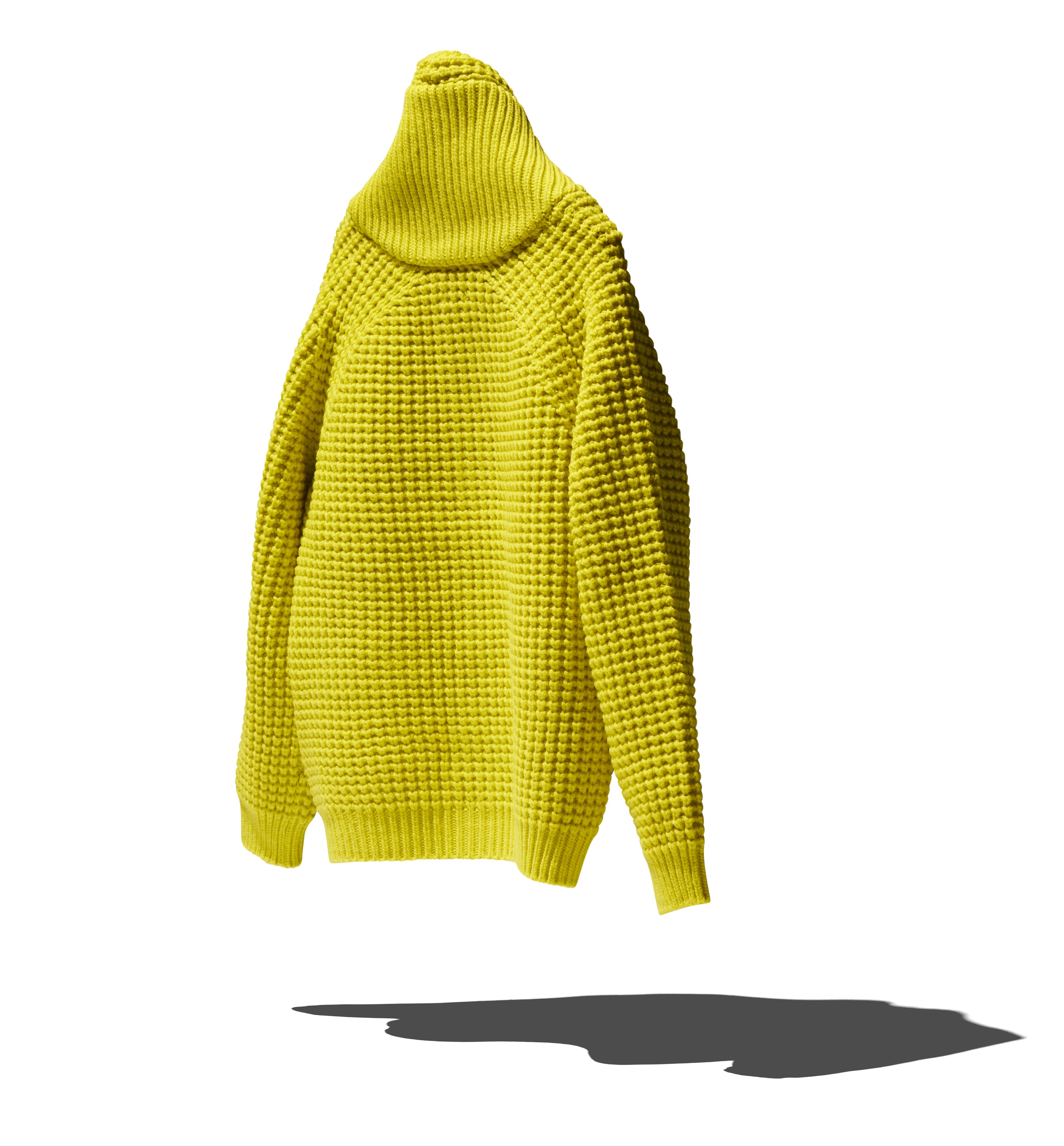 [LEMON] HONEYCOMB WOOL JUMPER