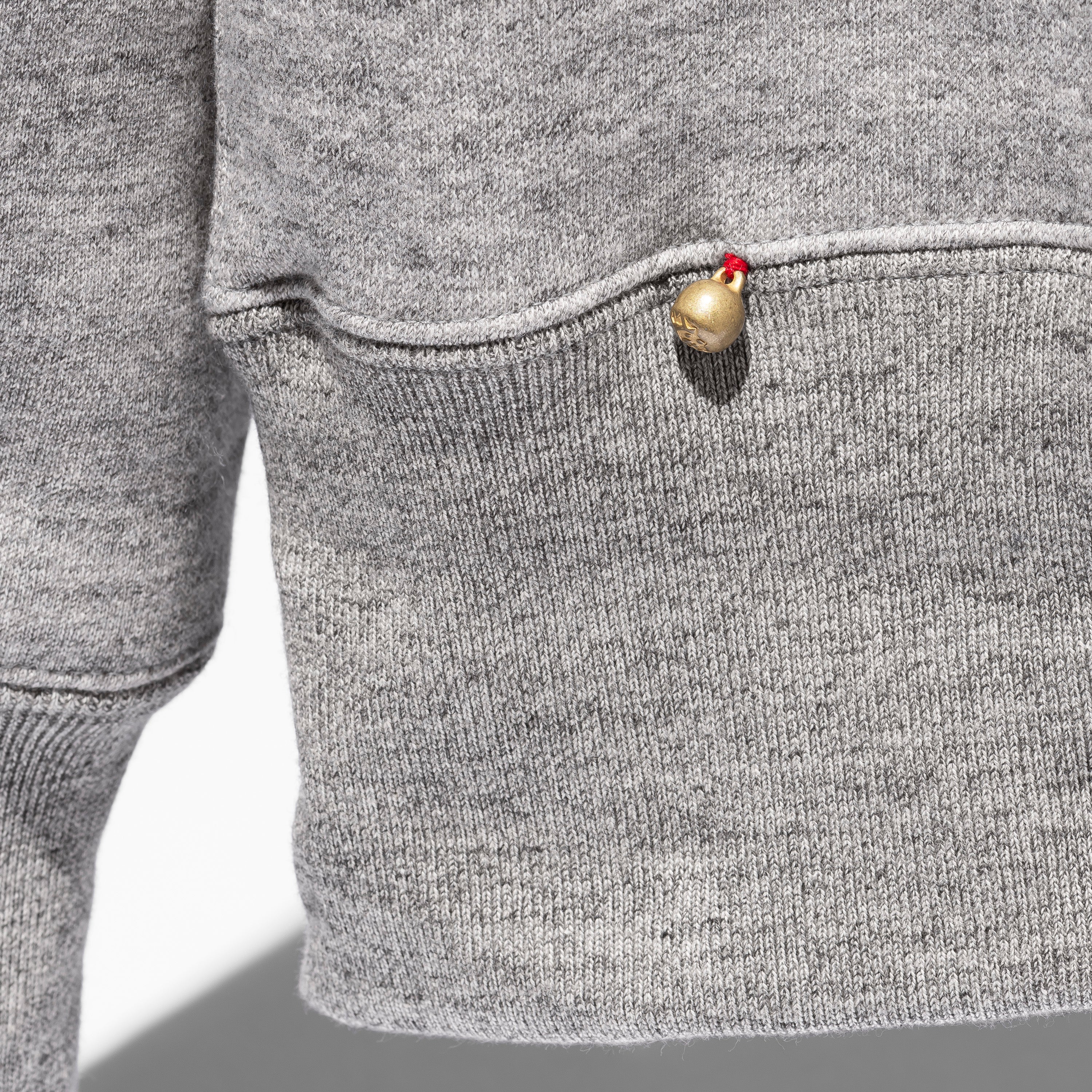 CASHMERE/COTTON MAXIMAL BUTTON HOODIE