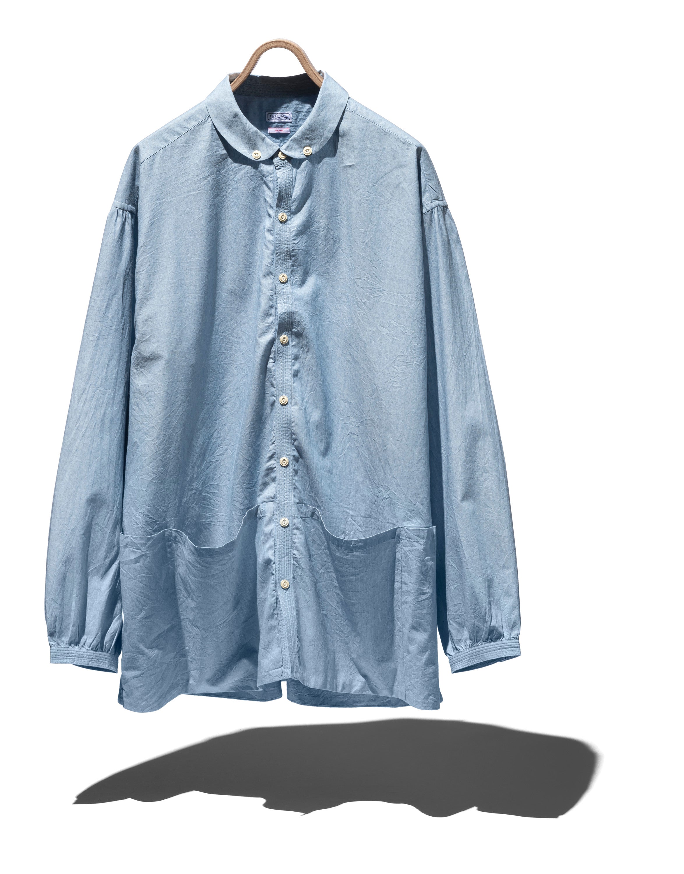 MULTI-POCKET SAX BLUE SHIRT – WORDS, SOUNDS, COLORS & SHAPES