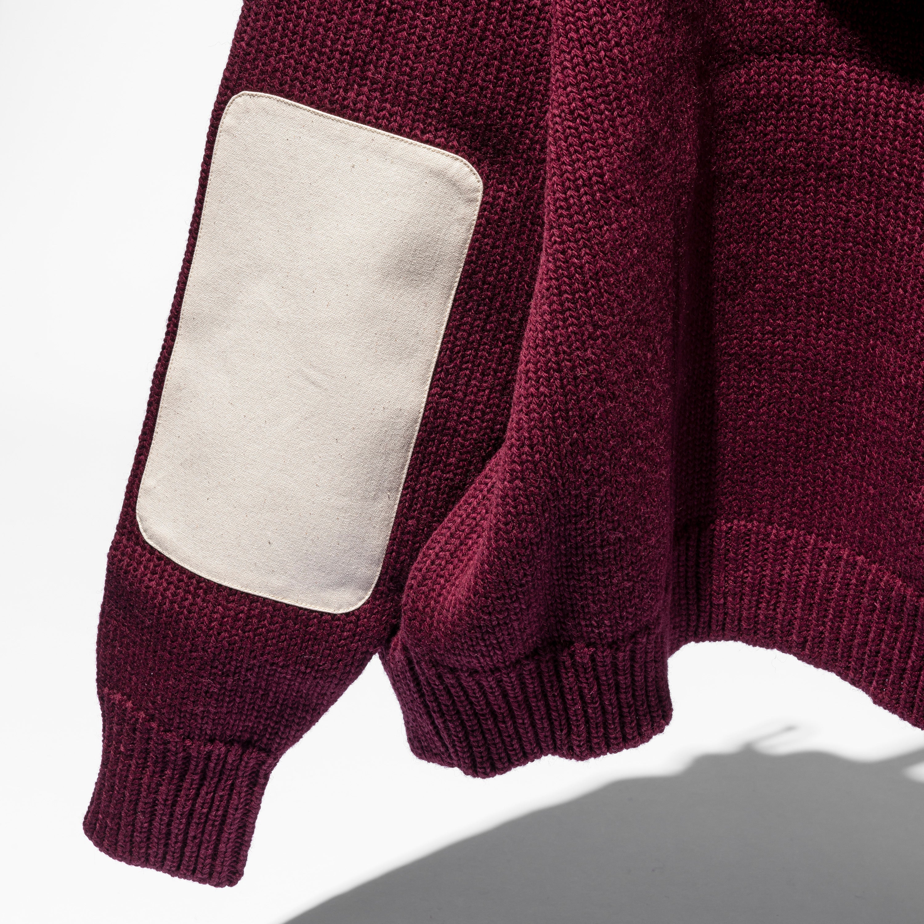 WOOL HOODIE ROPE KNIT