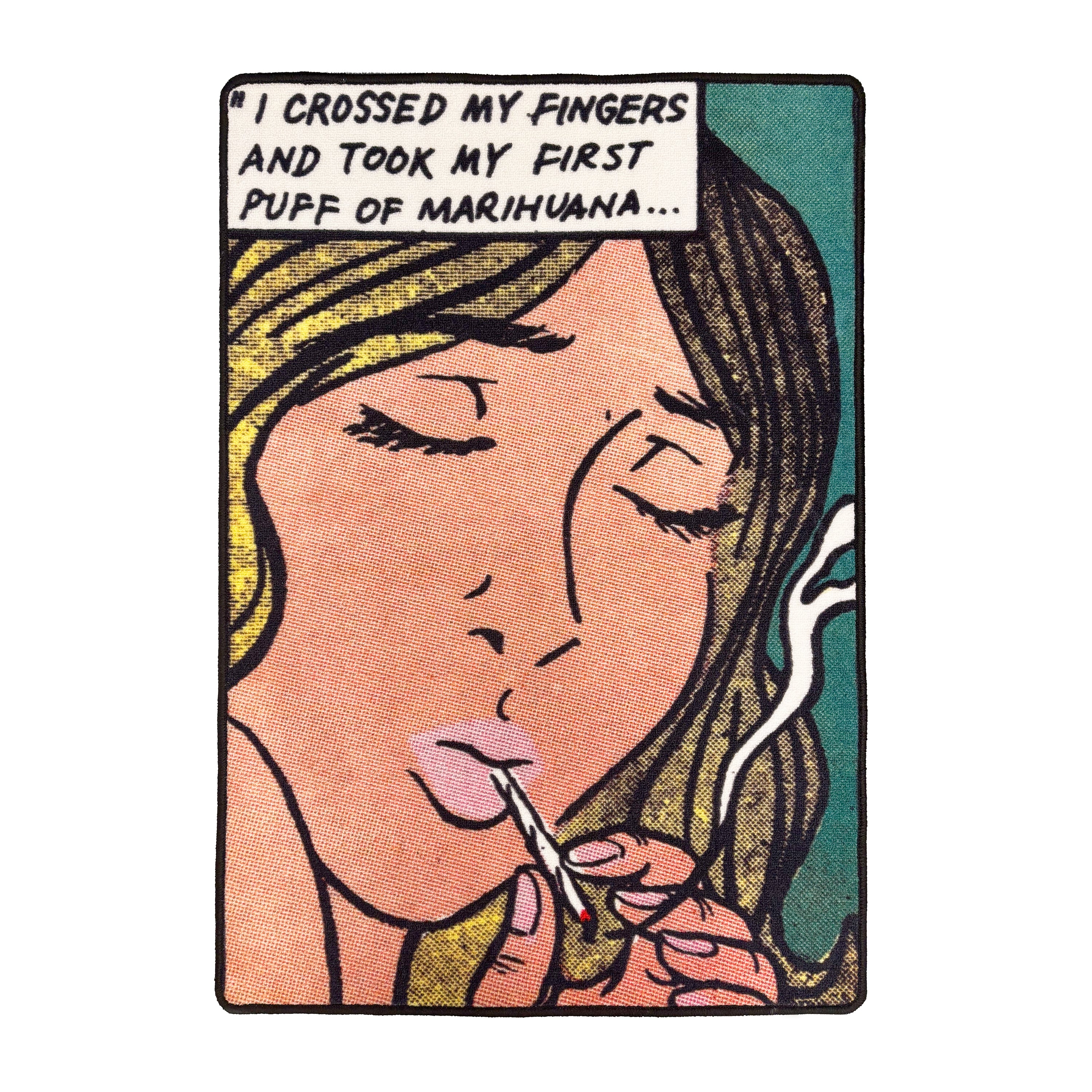 The Radical media archive rug : "First Puff Of Marihuana" rug