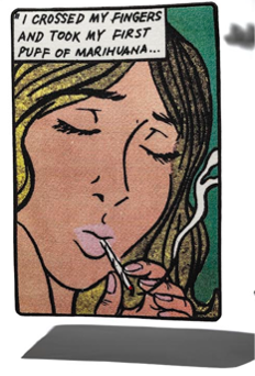 The Radical media archive rug : "First Puff Of Marihuana" rug