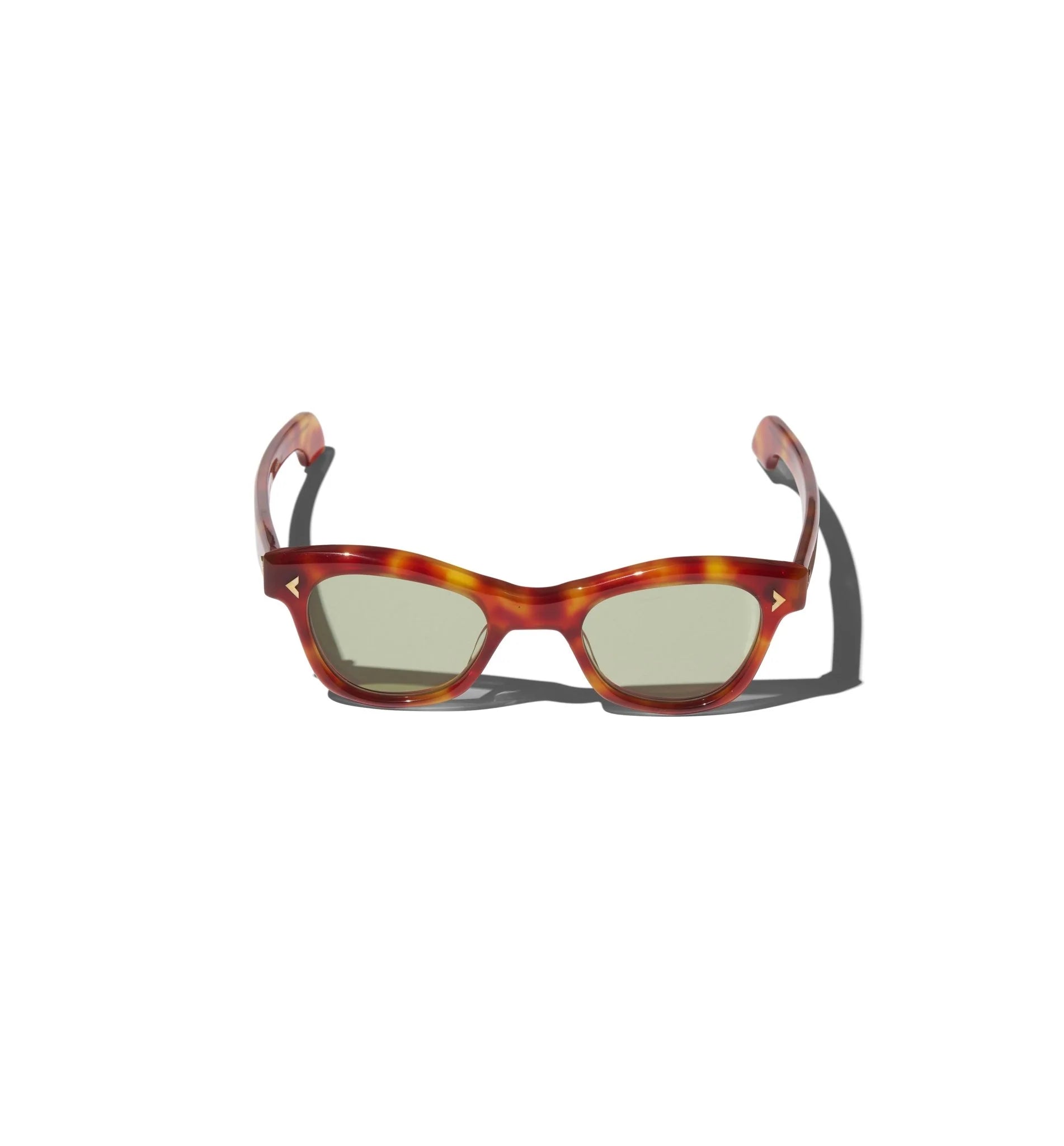 RT01 SUNGLASSES   (MAHOGANY/GREEN LENSES)